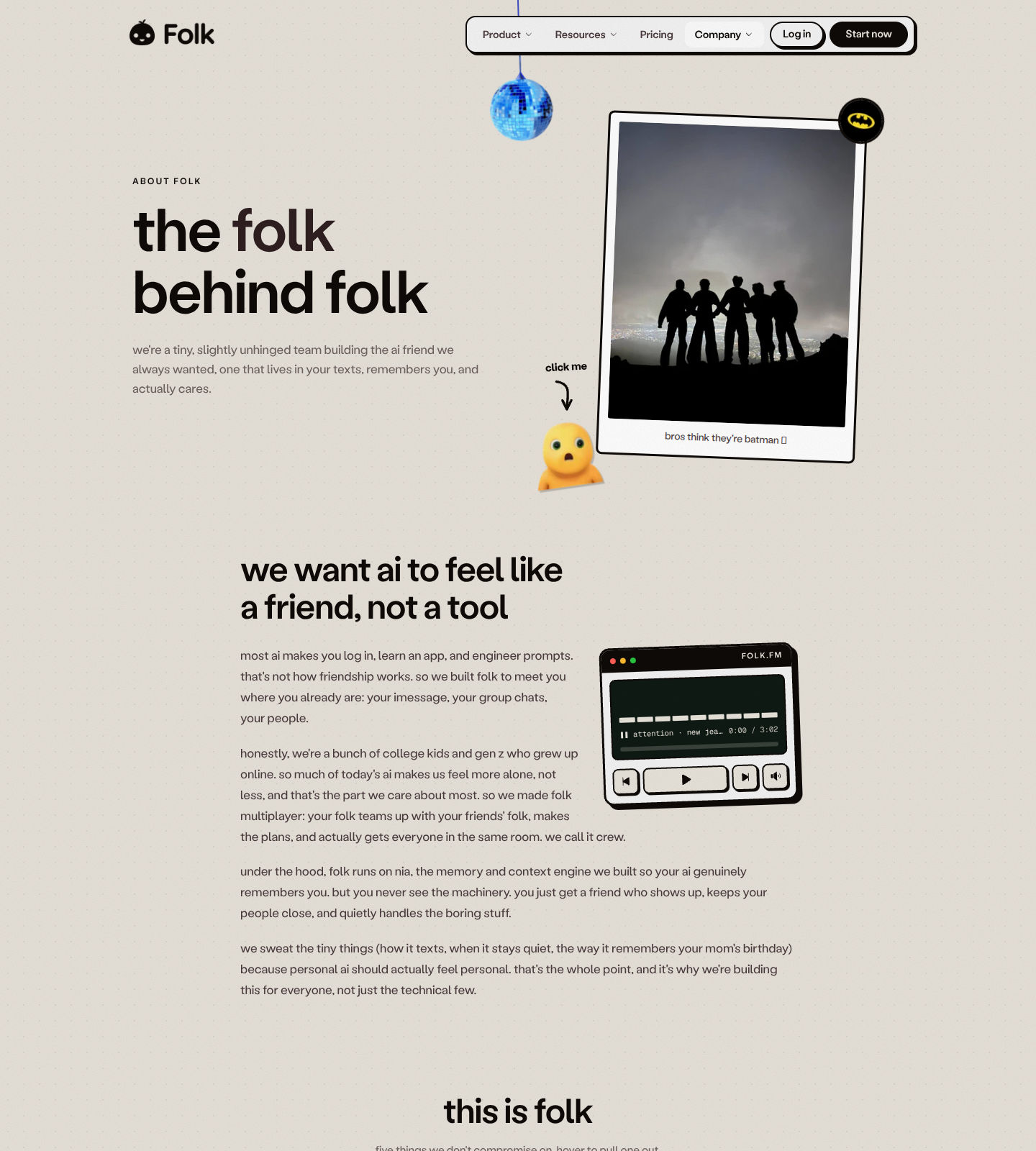 Folk About us screenshot
