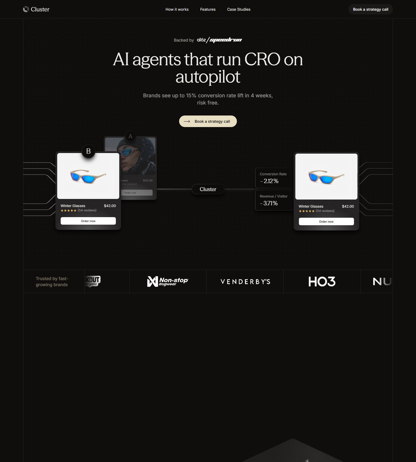 Cluster screenshot
