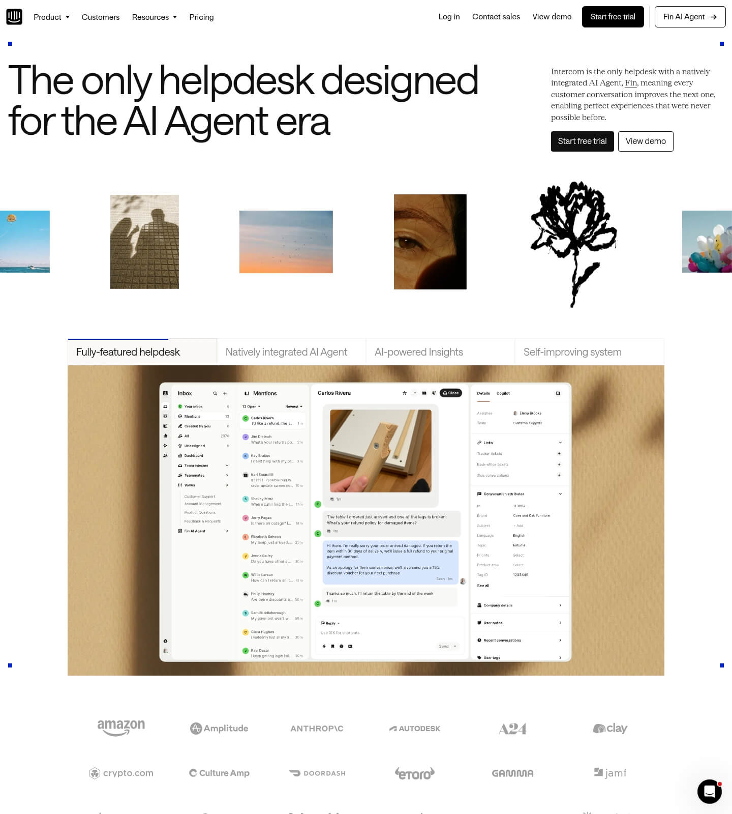 Intercom screenshot
