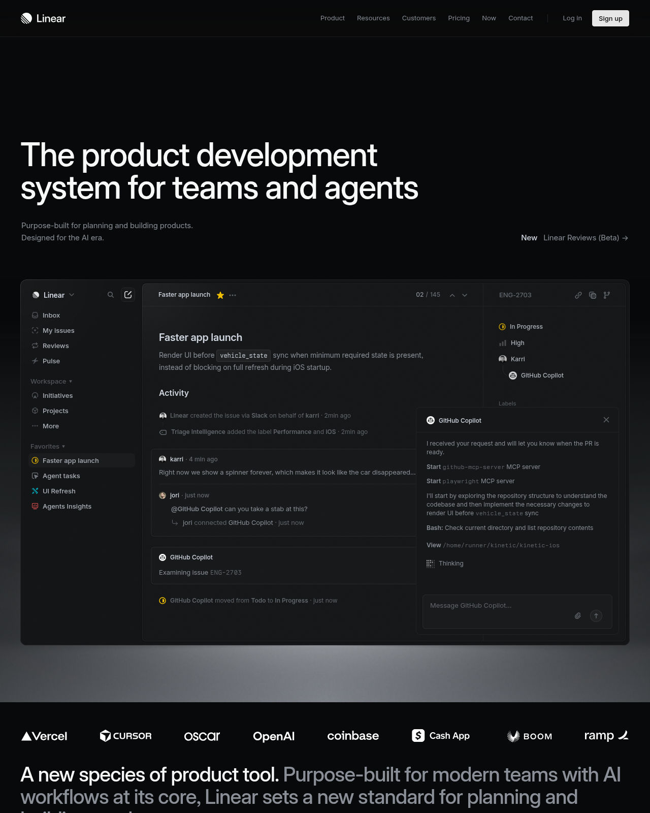 Linear screenshot