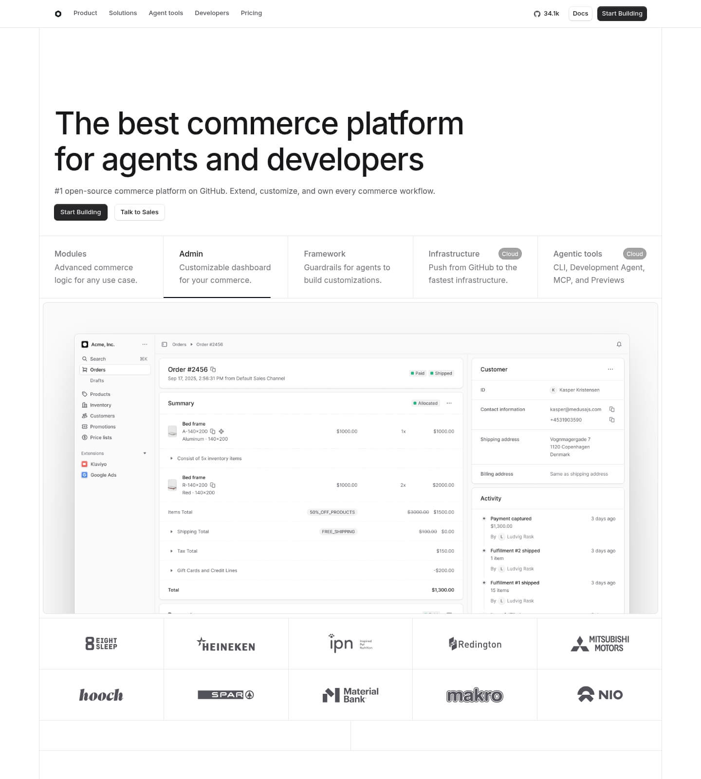 Medusa JS screenshot