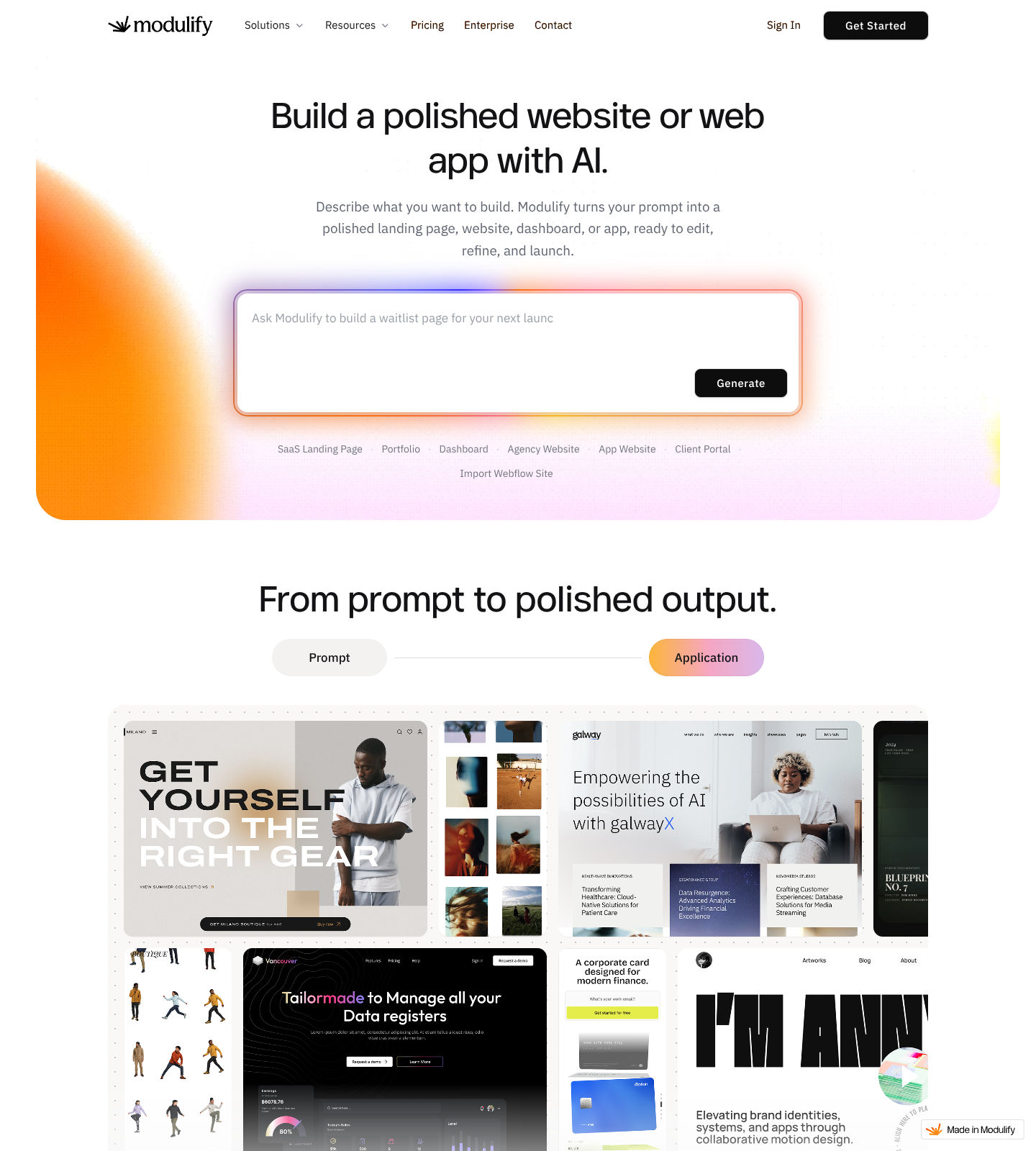 Modulify screenshot