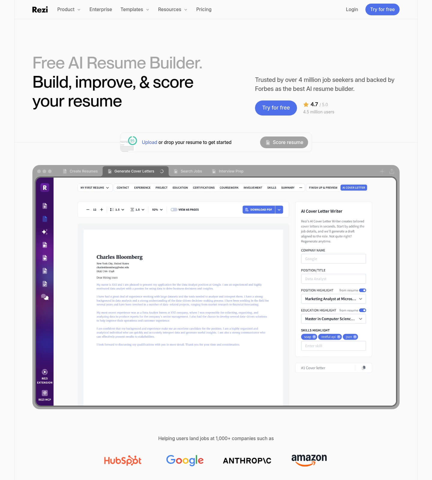 Rezi screenshot