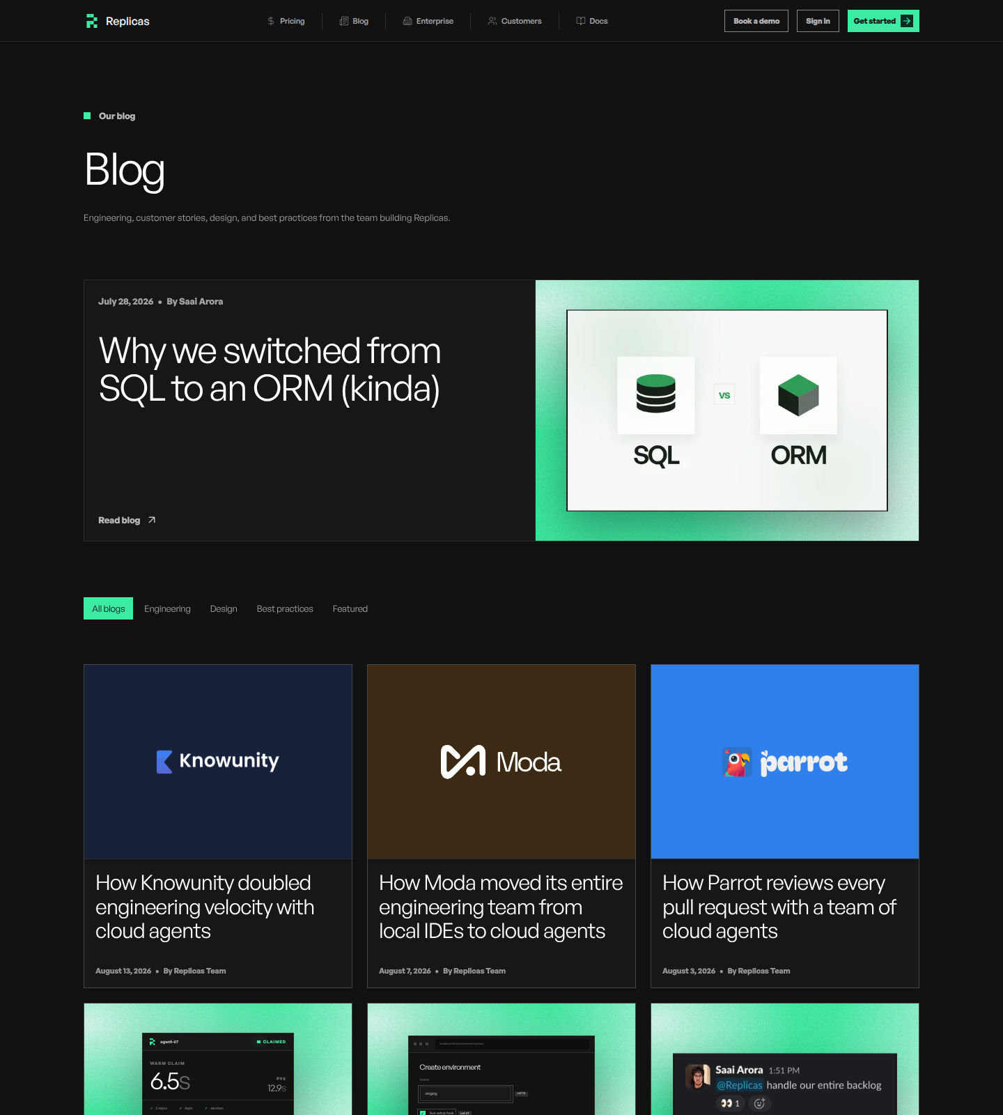 Tryreplicas Blog Page screenshot