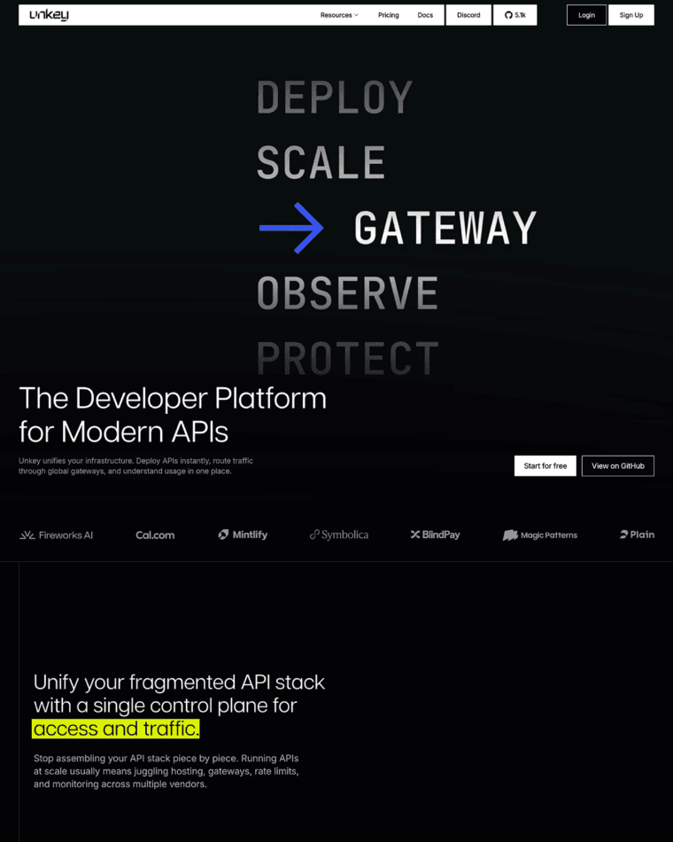 Unkey screenshot