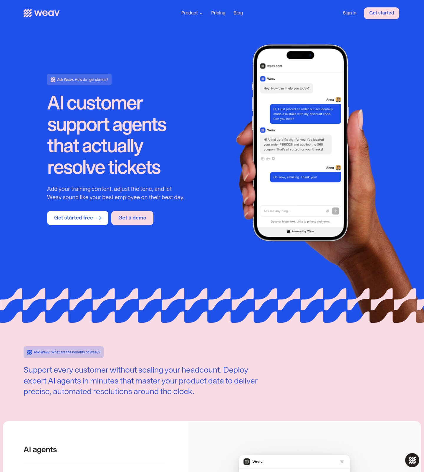 Weav screenshot