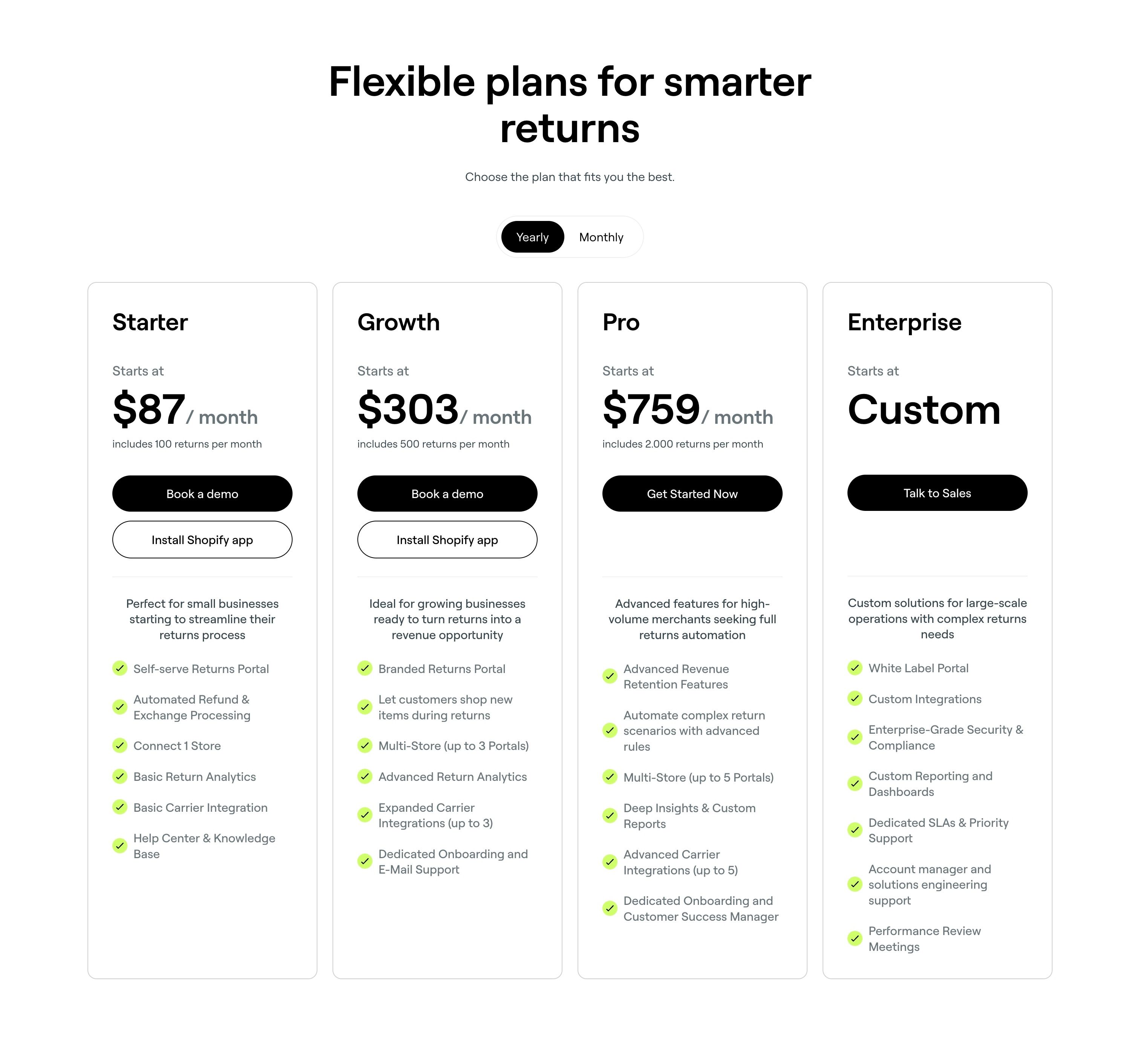 8returns — Pricing