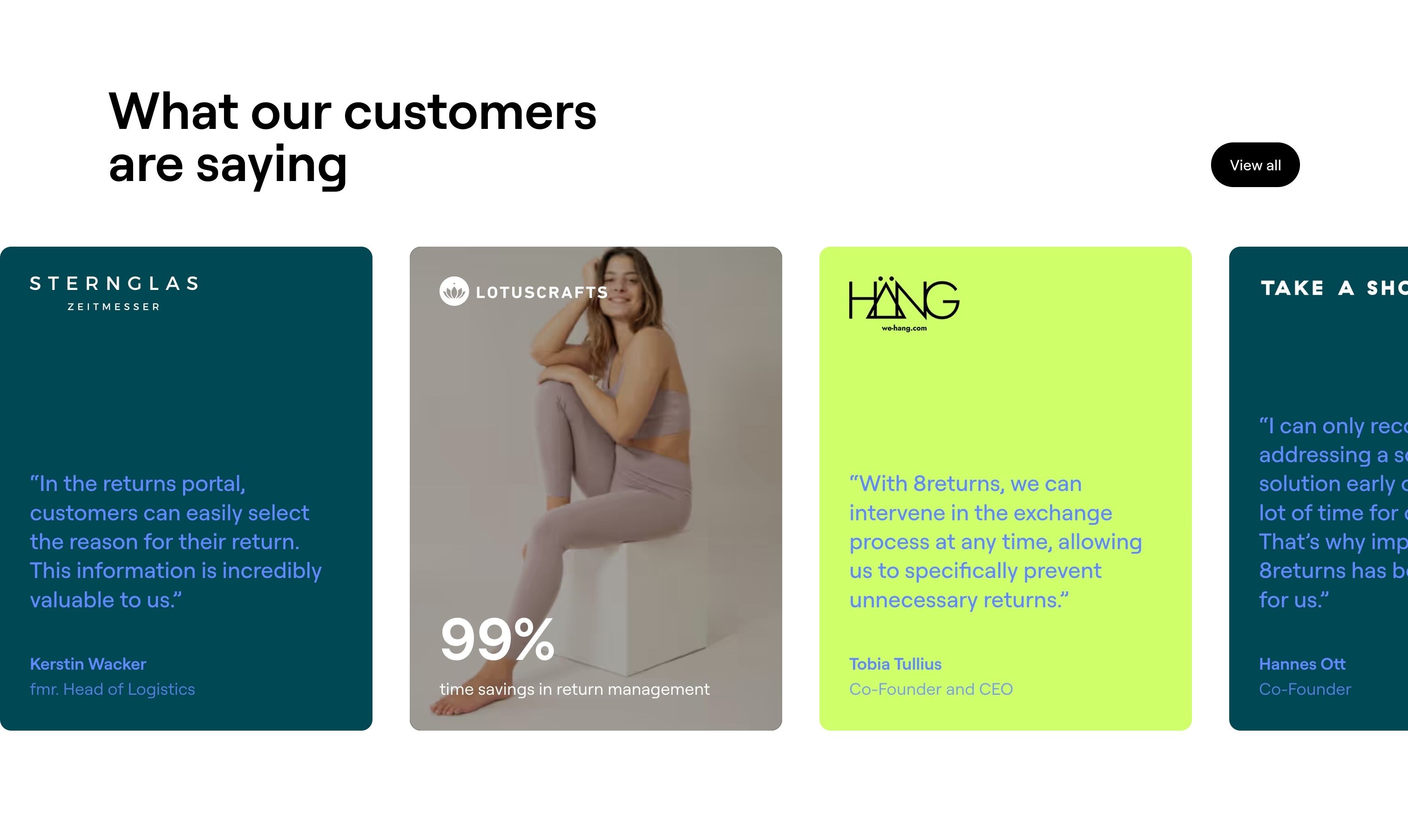 8returns — Testimonials