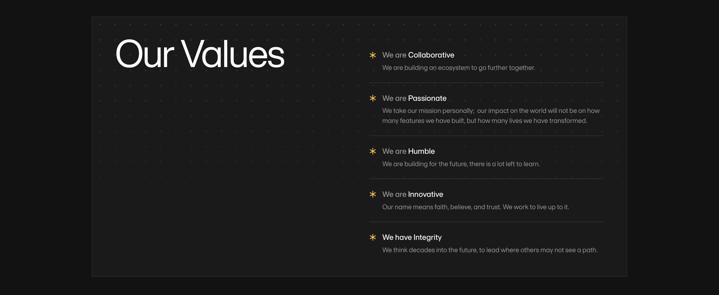 Amini — Value Proposition