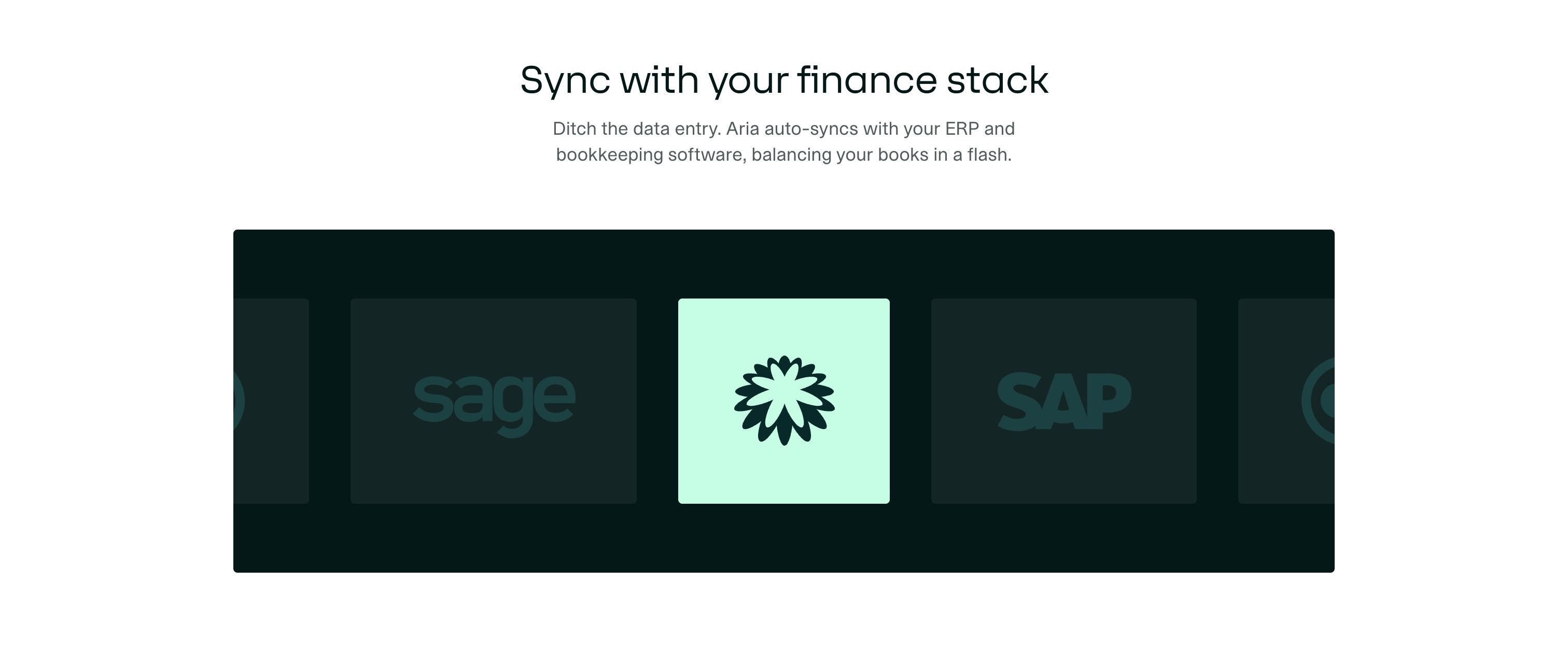 Aria — Integrations