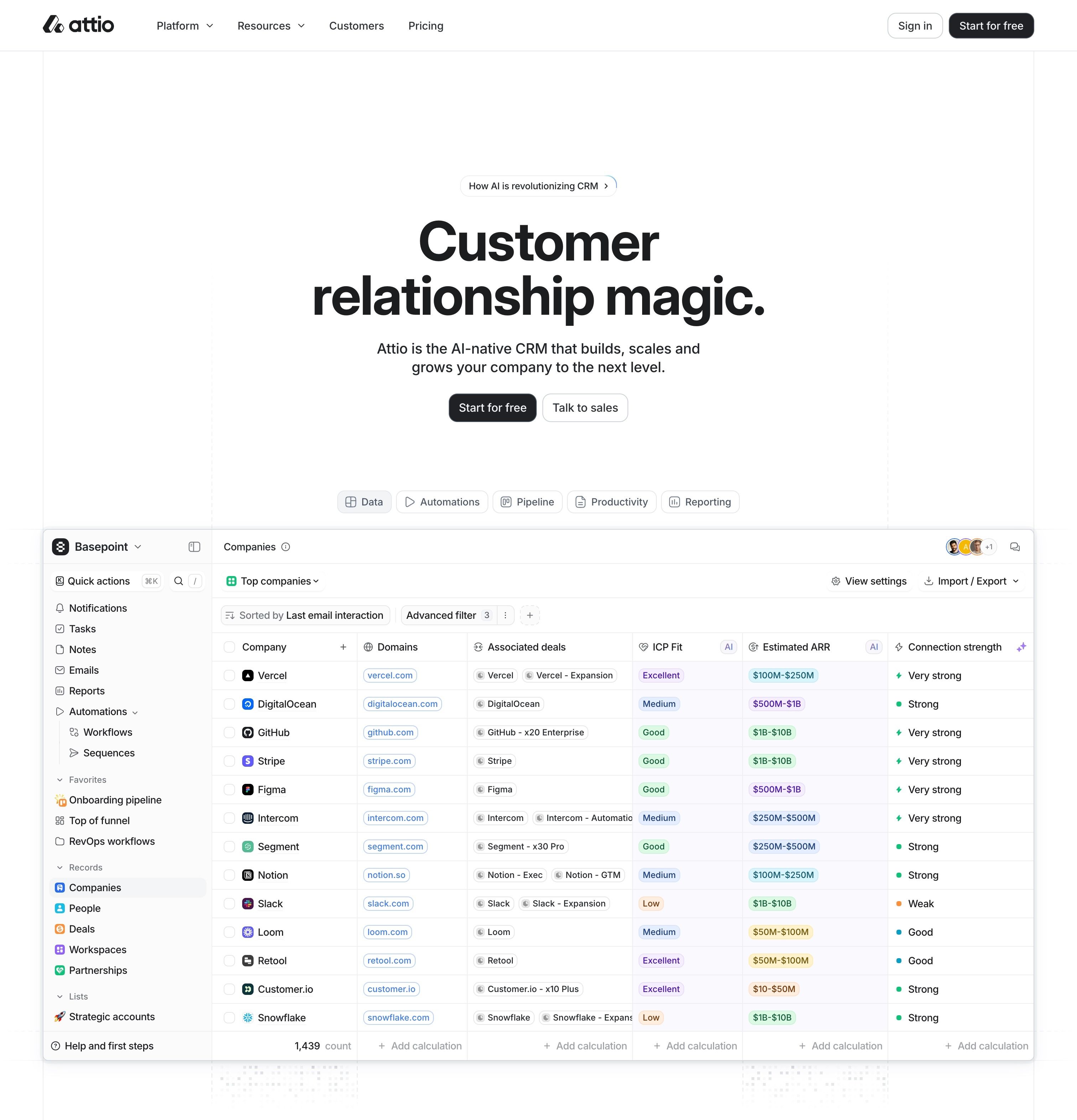 Attio — Hero