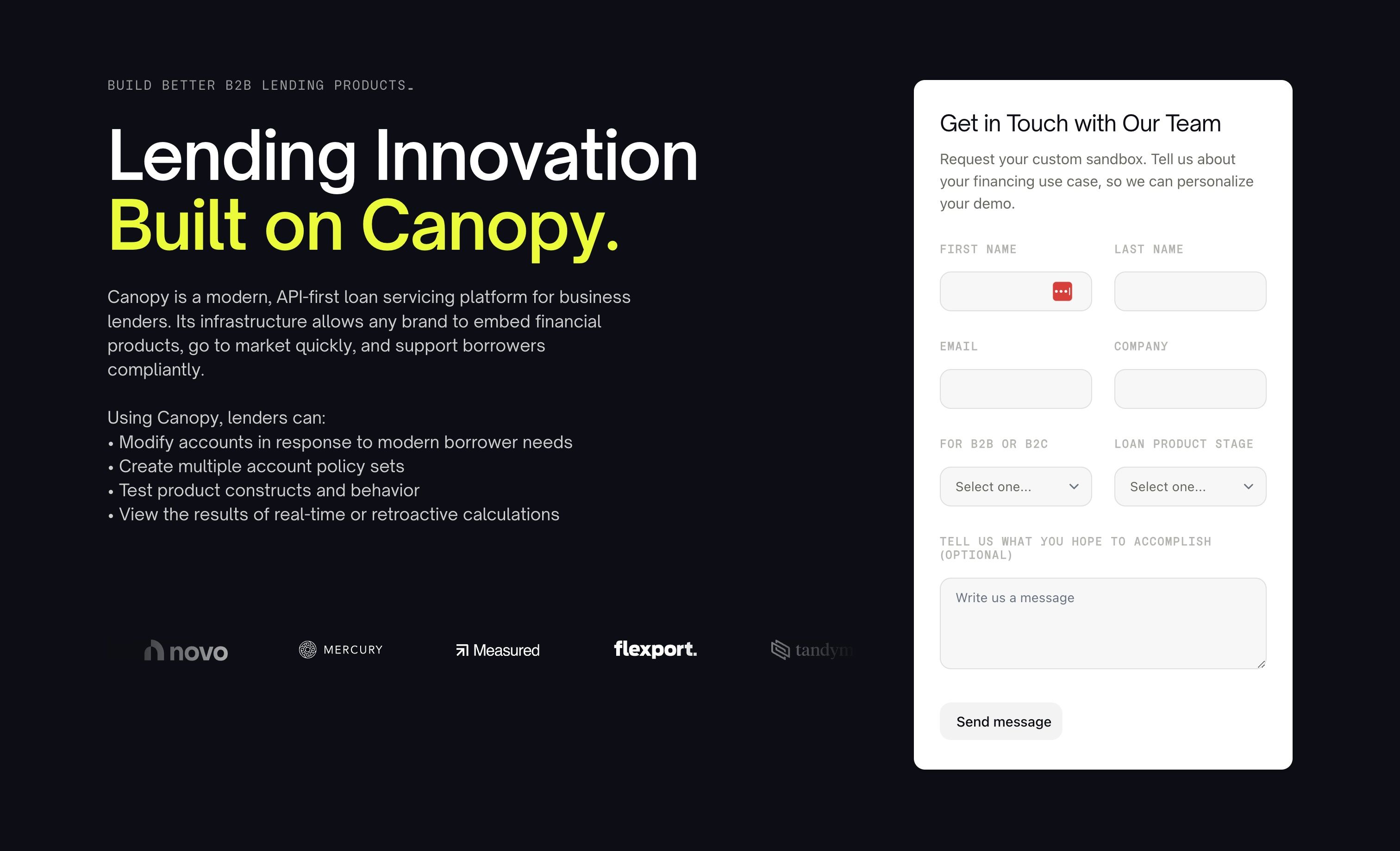 Canopy — Book a Demo
