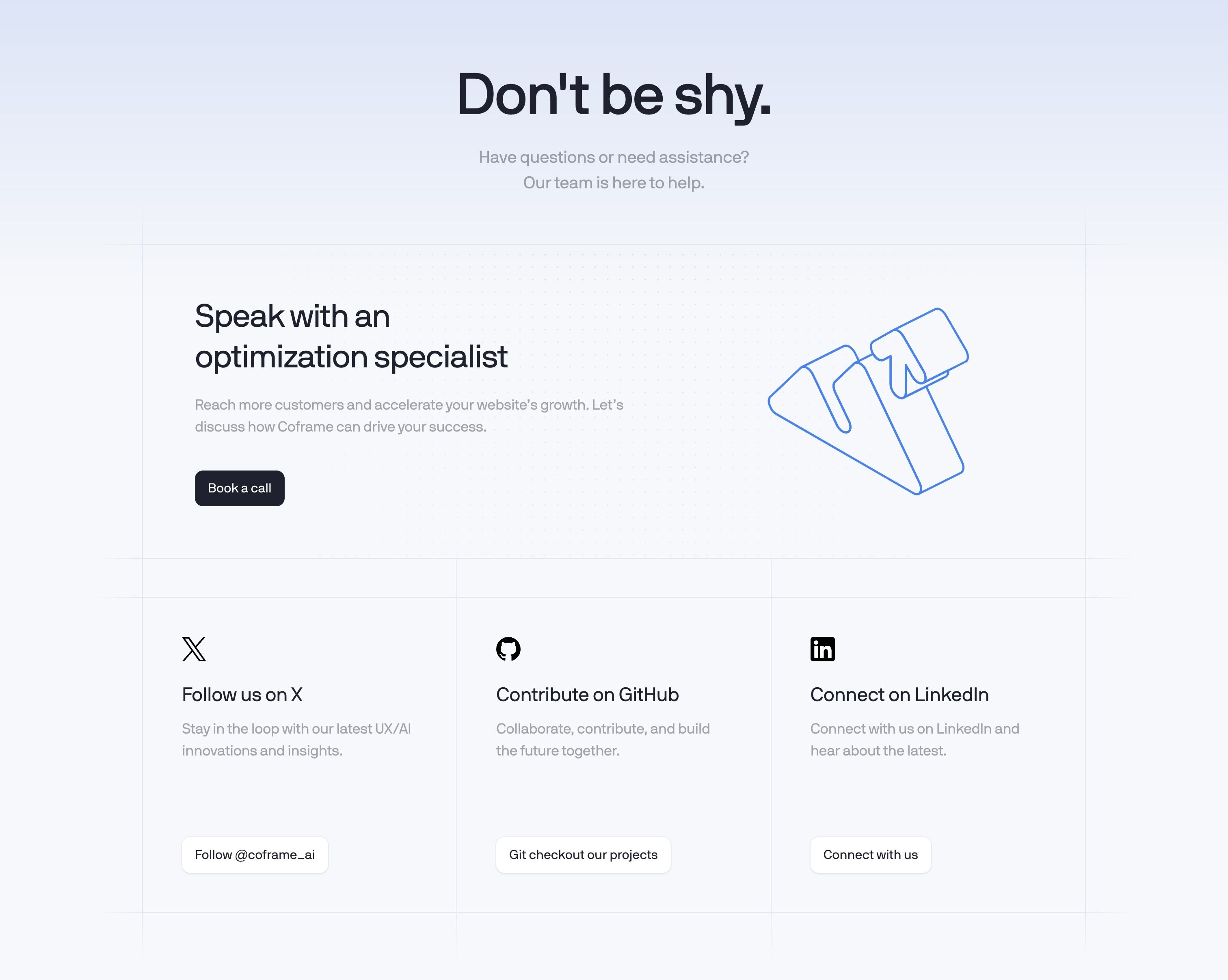 Coframe — Contact