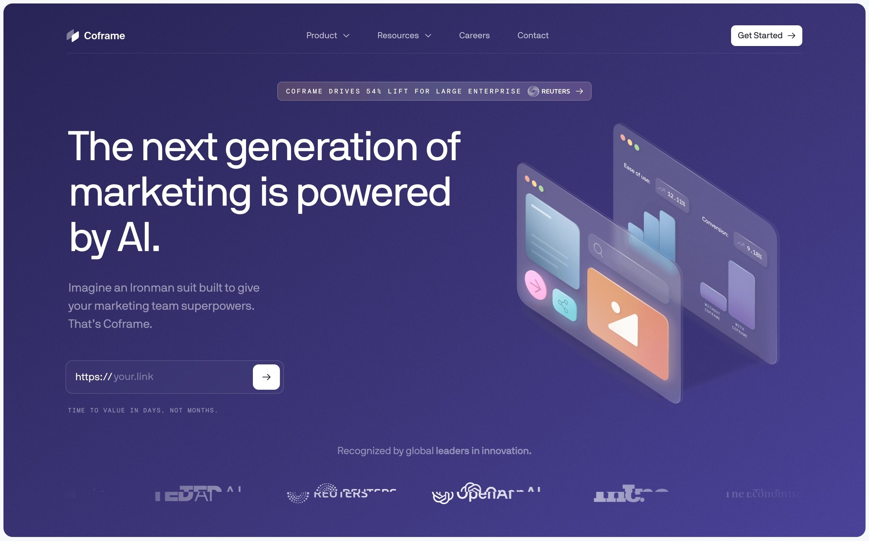 Coframe — Hero