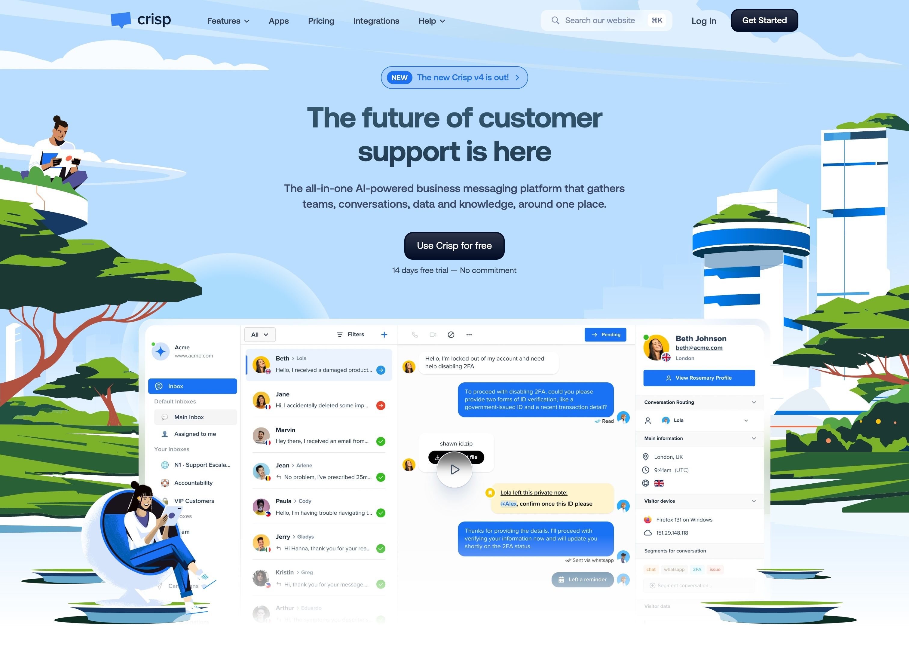 Crisp — Hero