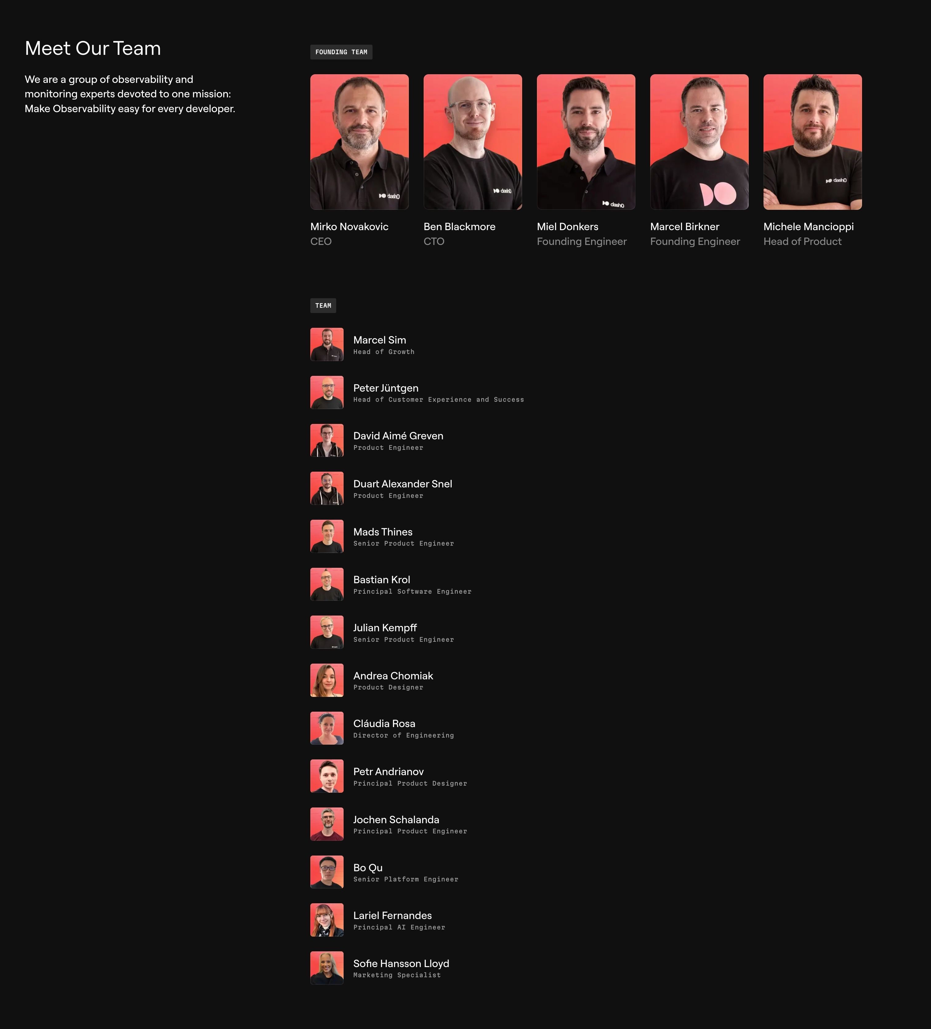 Dash0 — Team