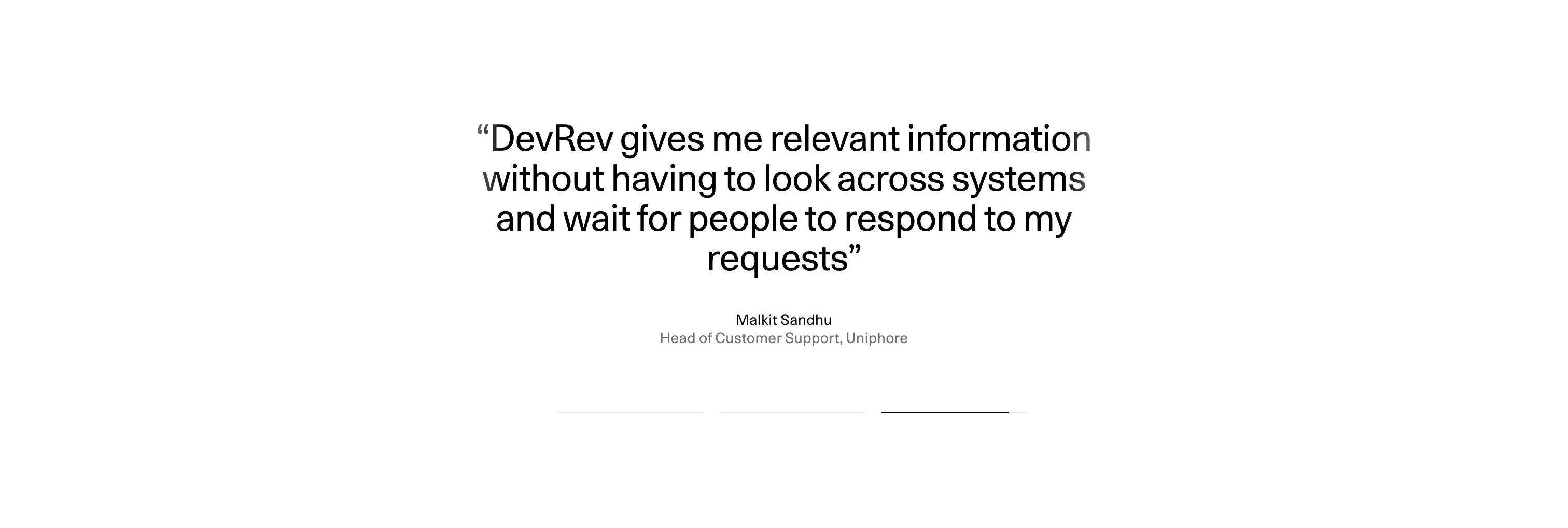 DevRev — Testimonials