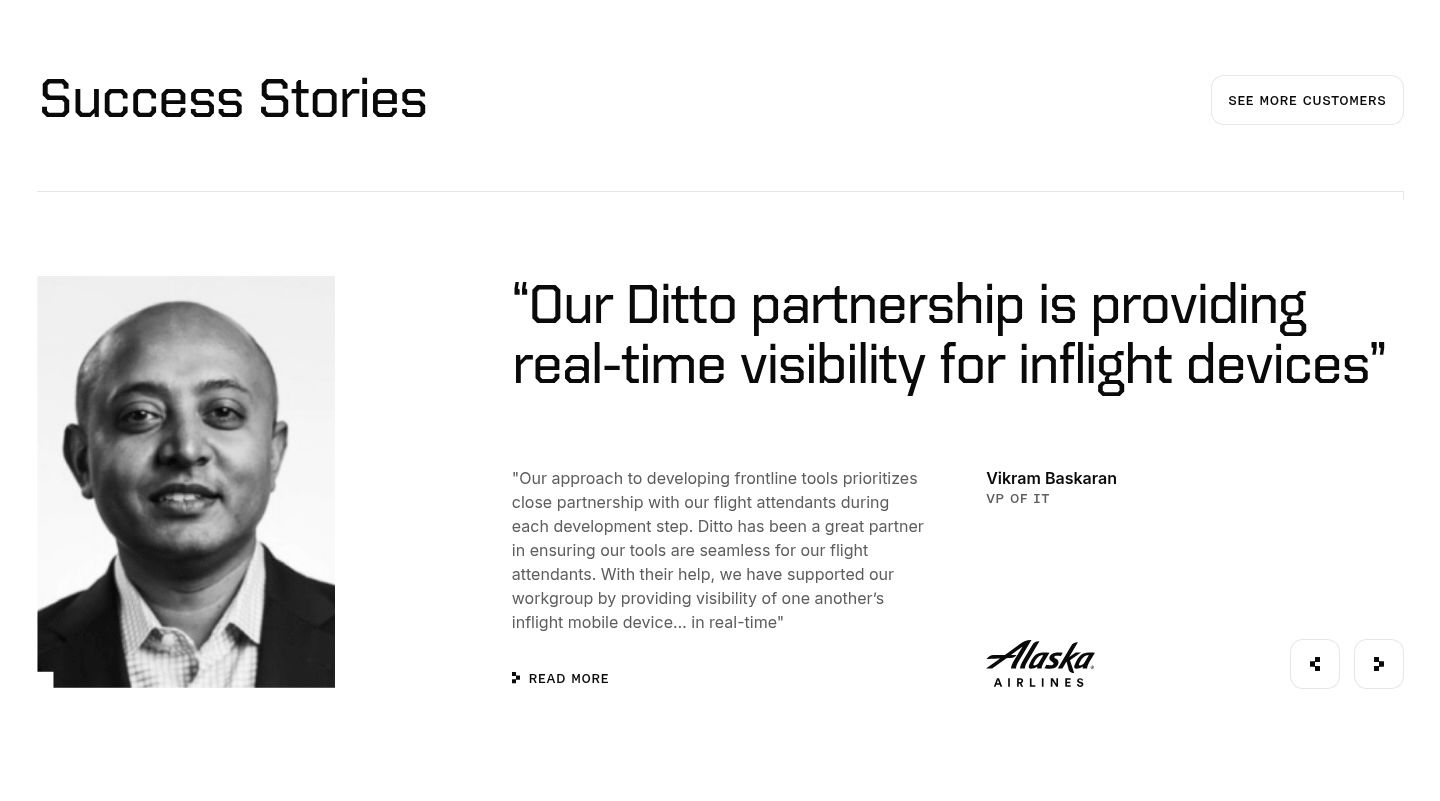 Ditto — Testimonials