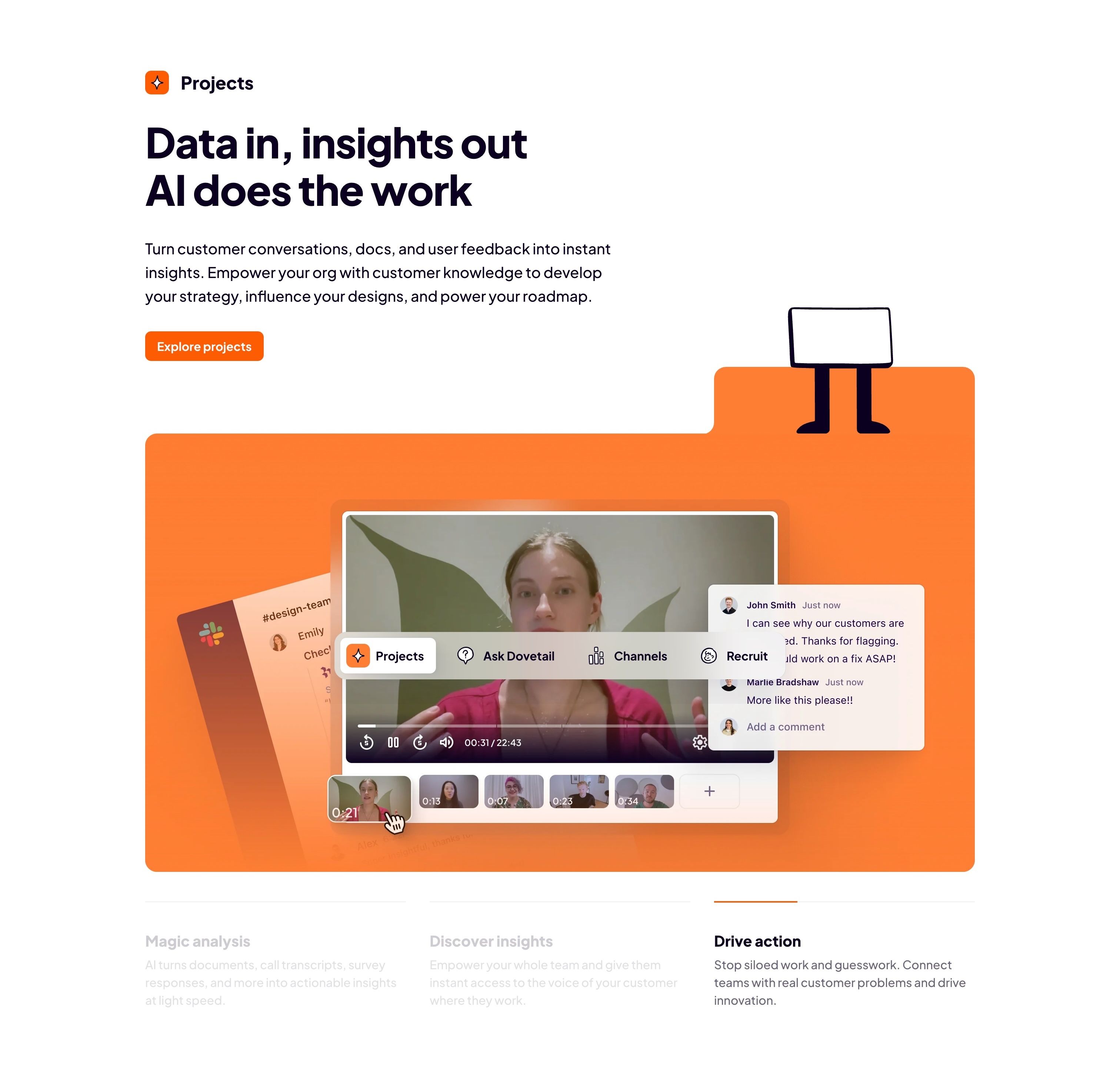 Dovetail — Features