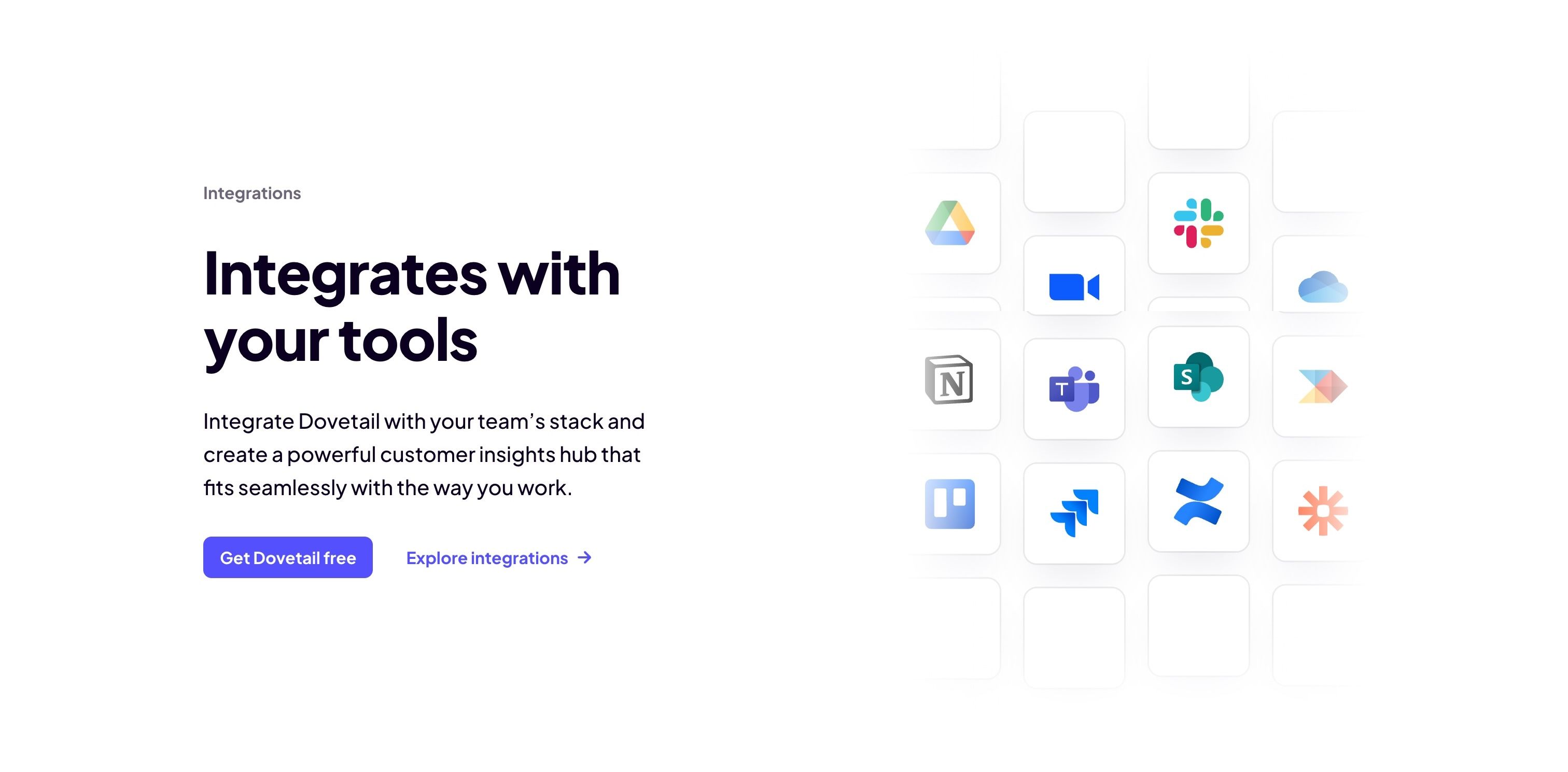 Dovetail — Integrations