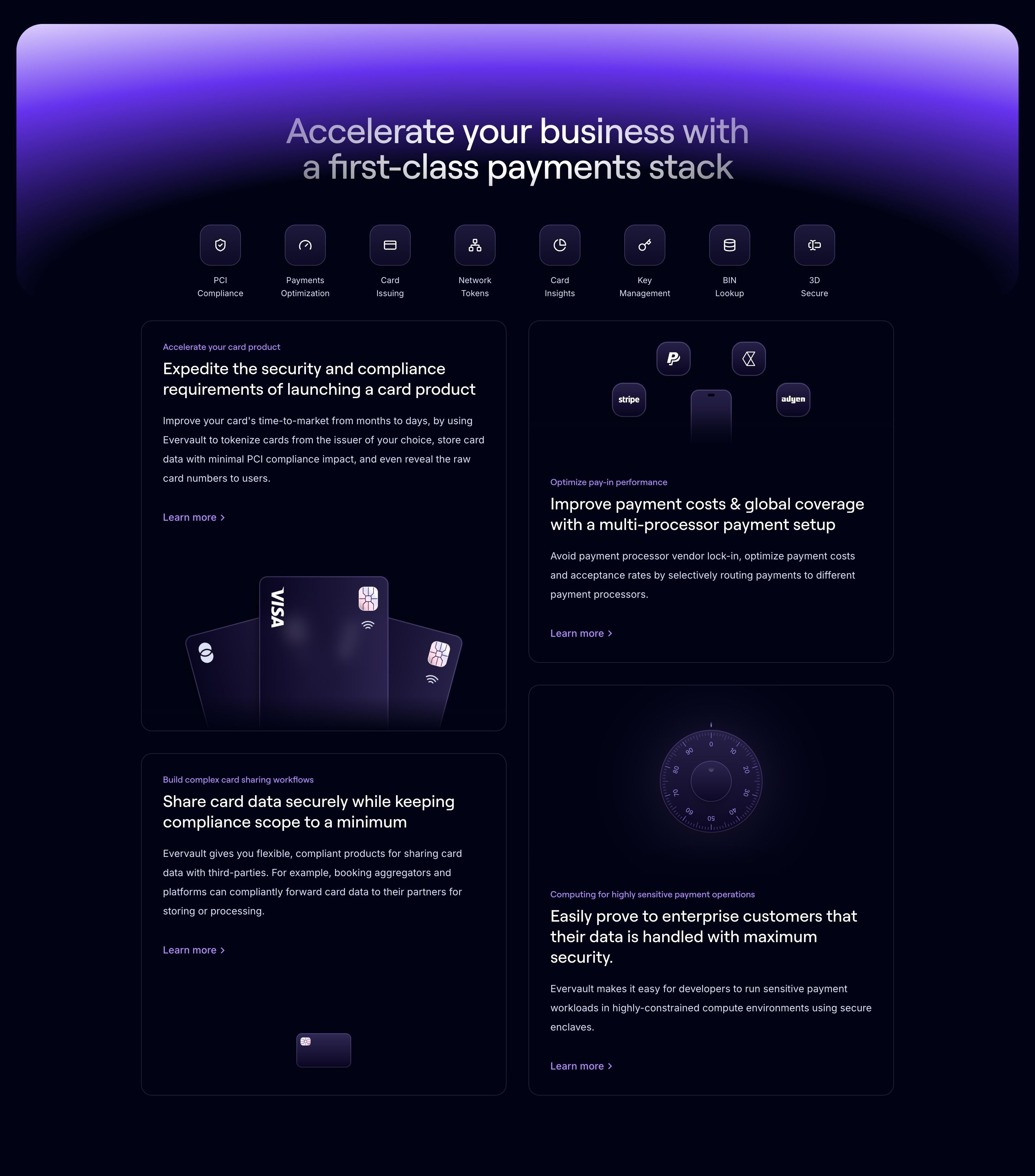 Evervault — Features