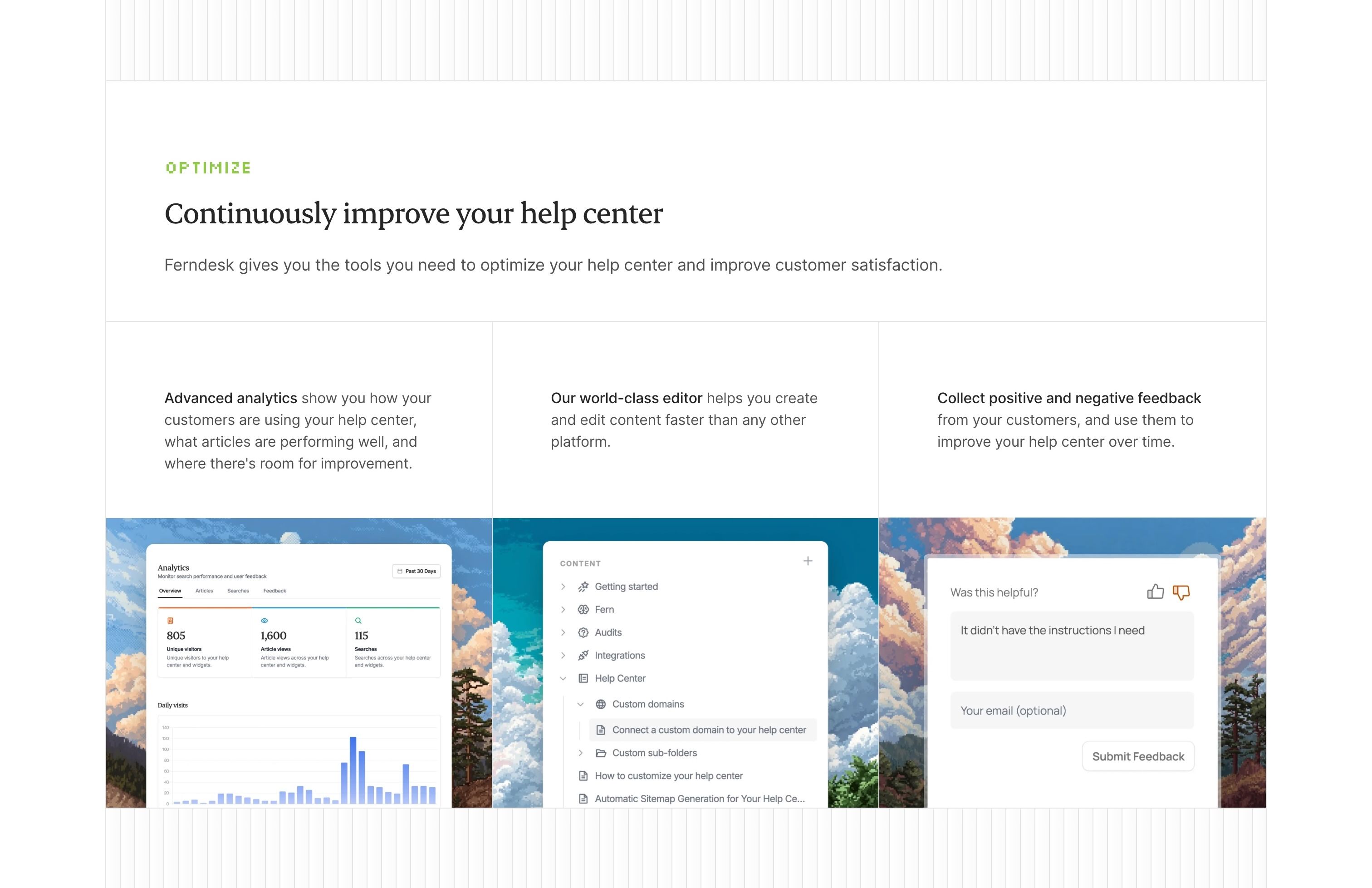 Ferndesk — Features