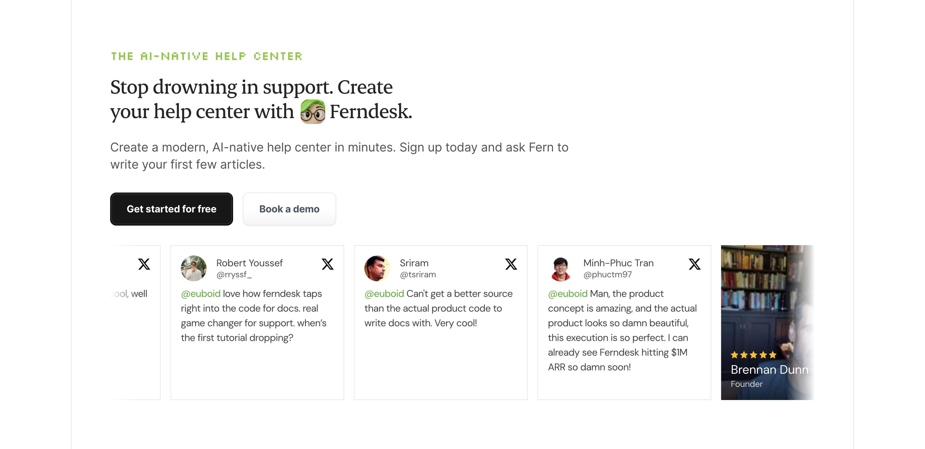 Ferndesk — Testimonials