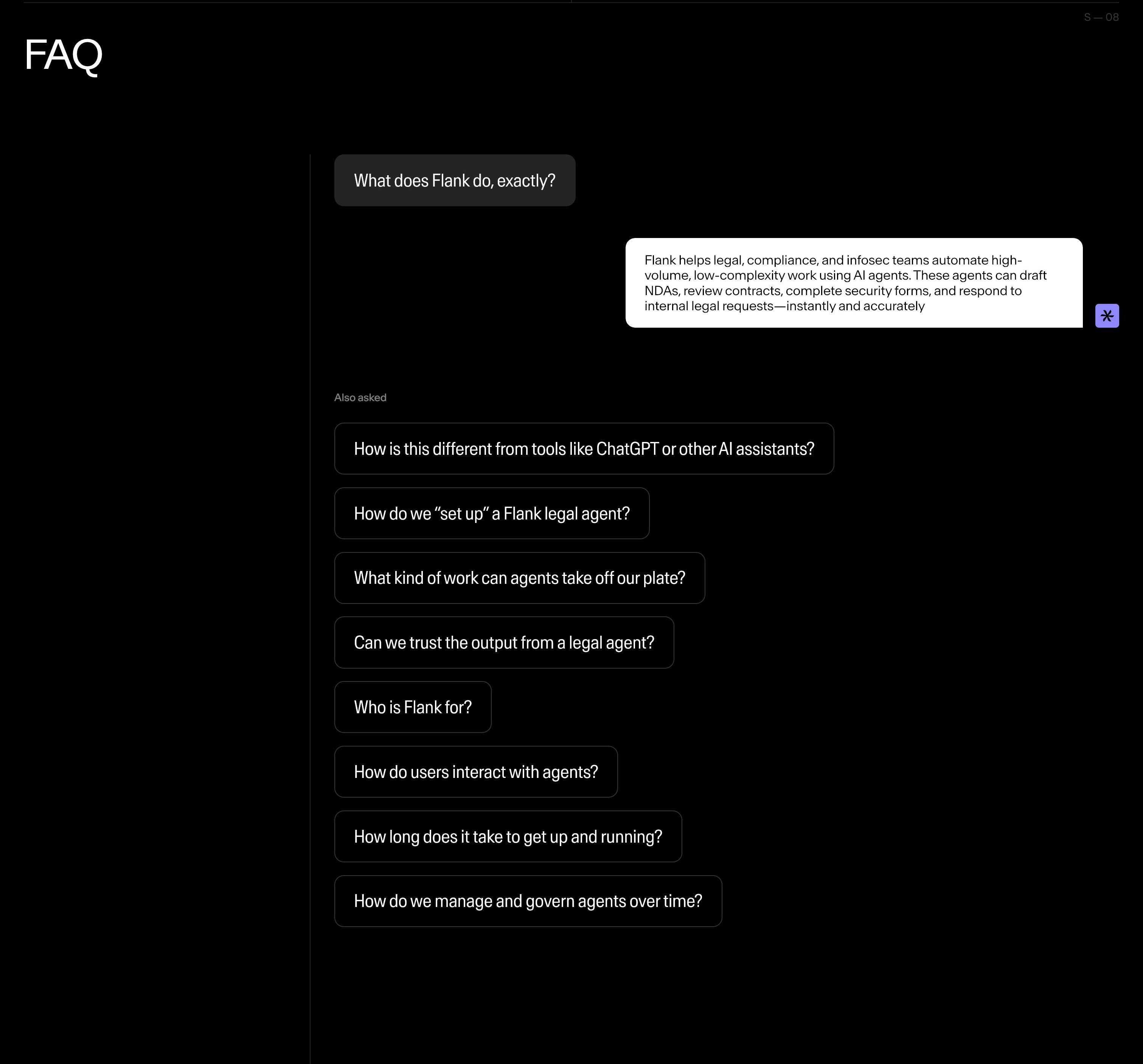 Flank — FAQs