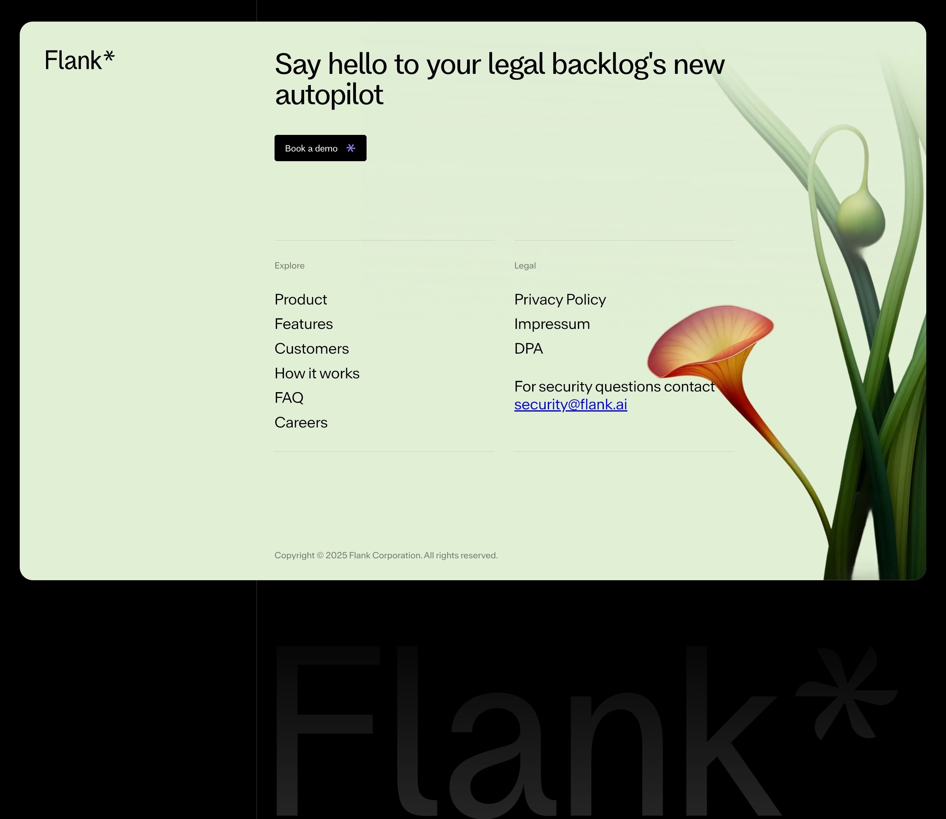 Flank — Footer