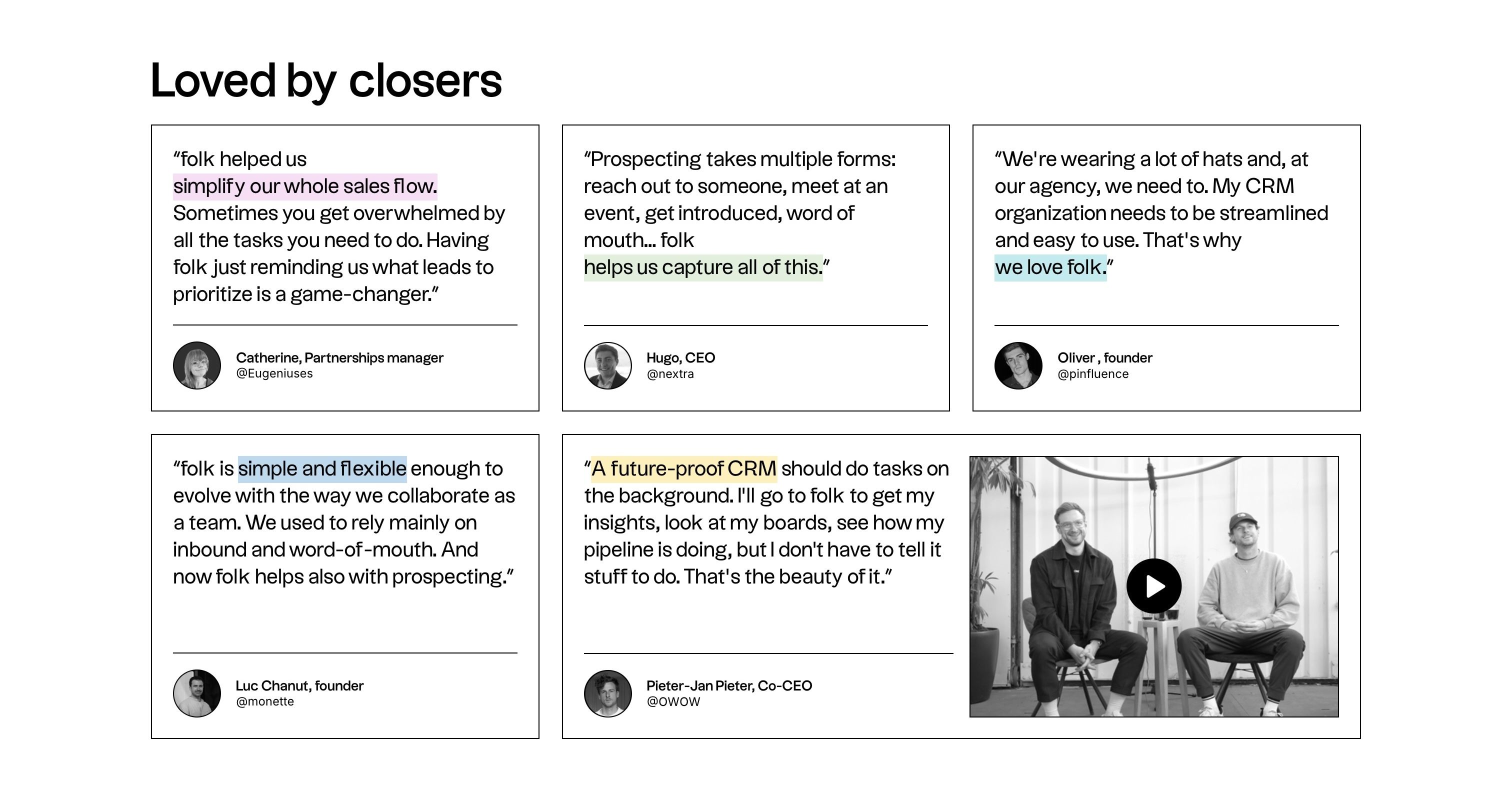 Folk — Testimonials