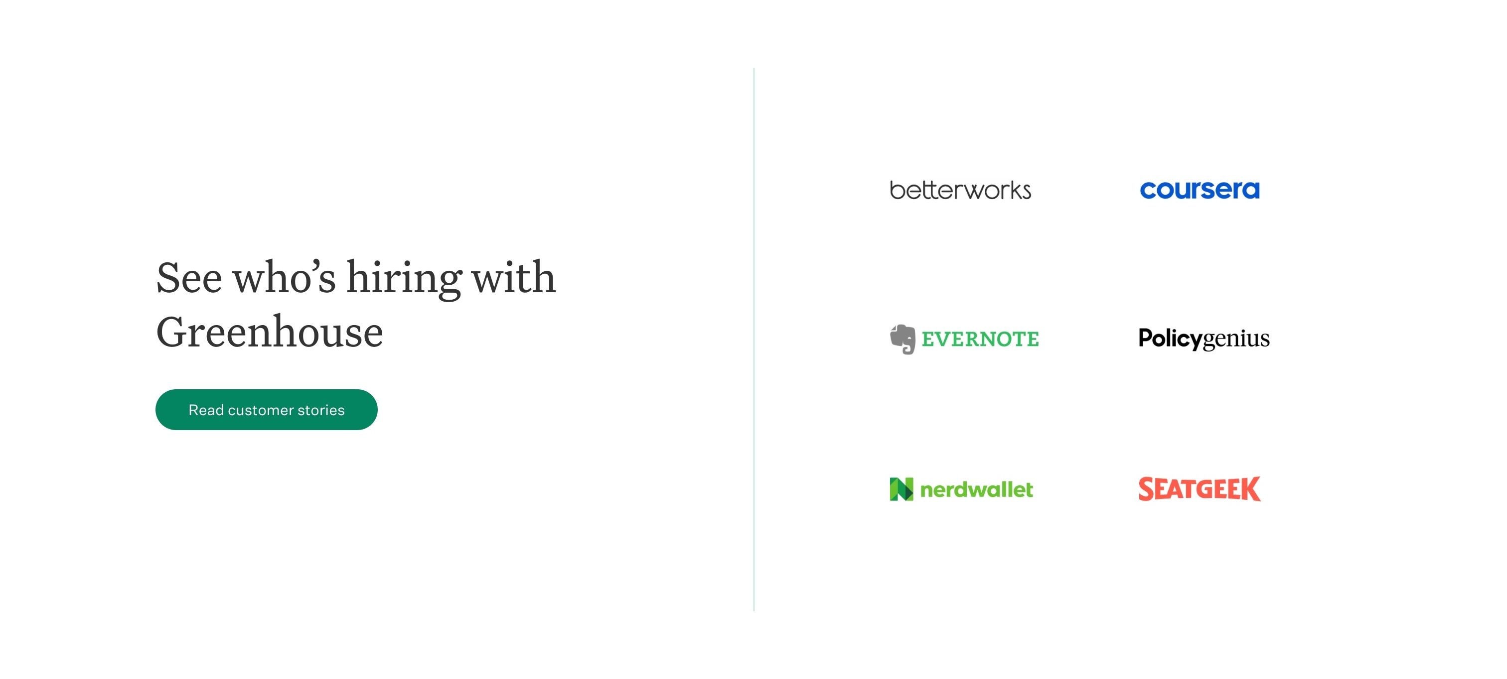 Greenhouse — Testimonials