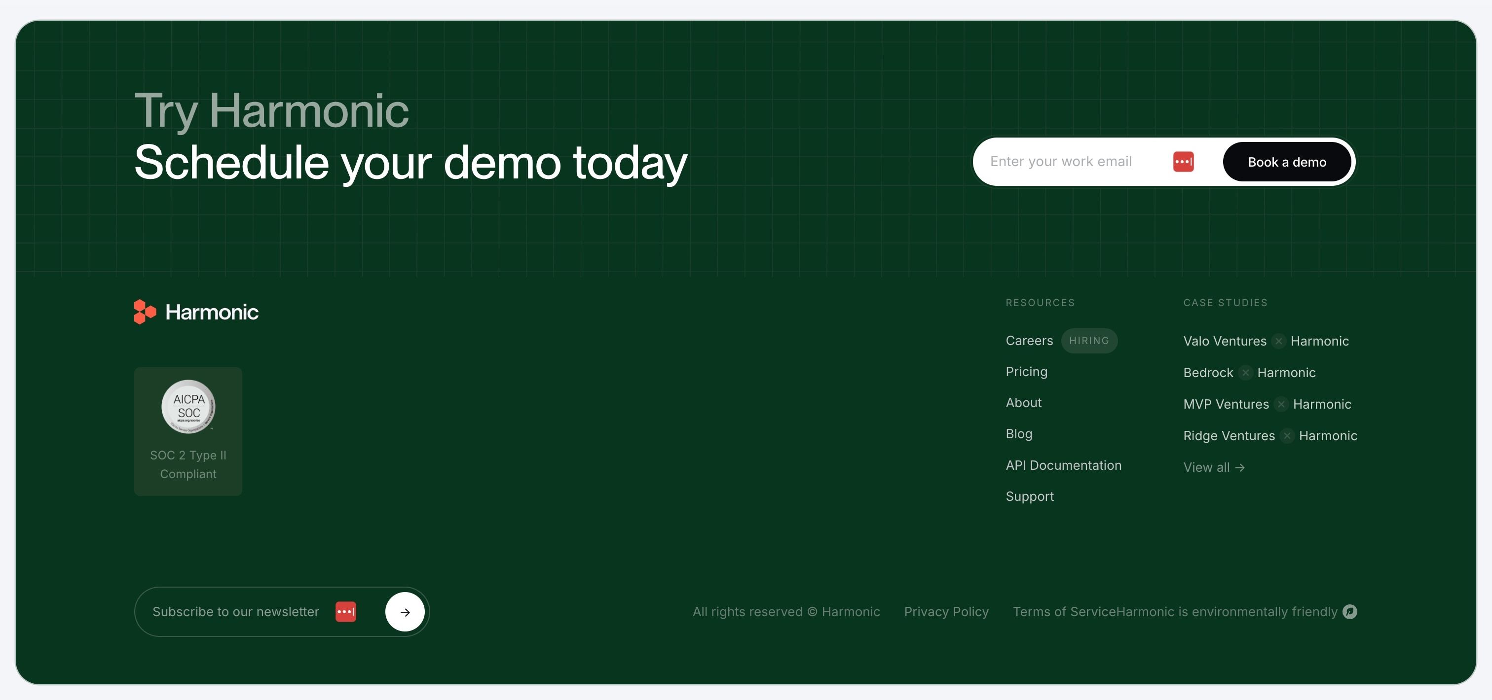 Harmonic — Footer