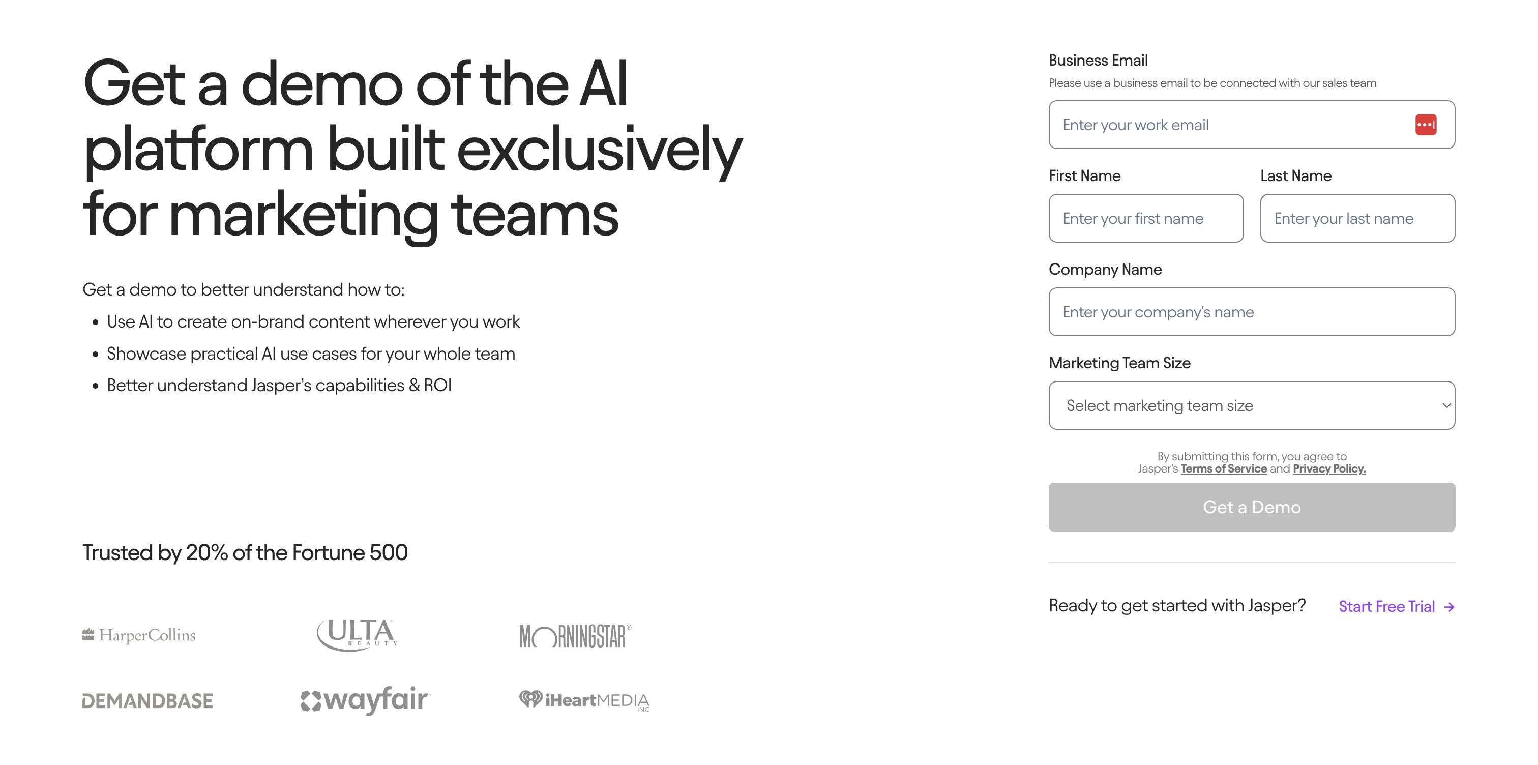 Jasper — Book a Demo