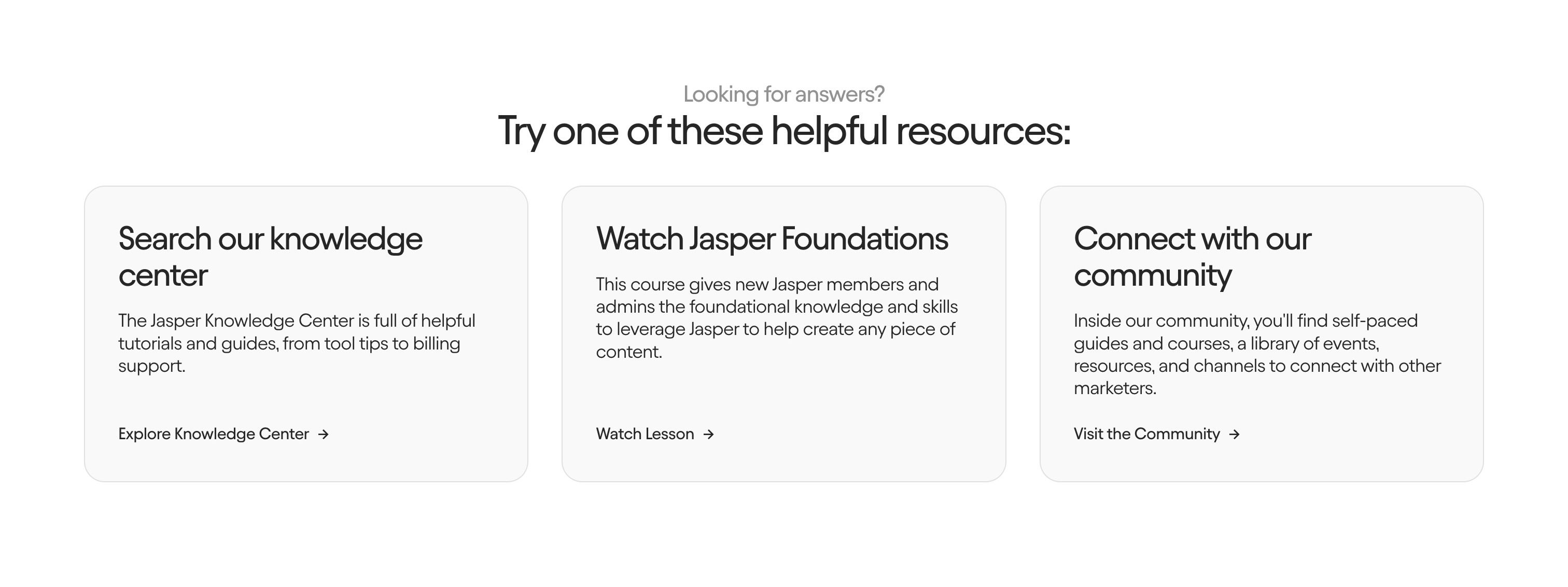 Jasper — Contact