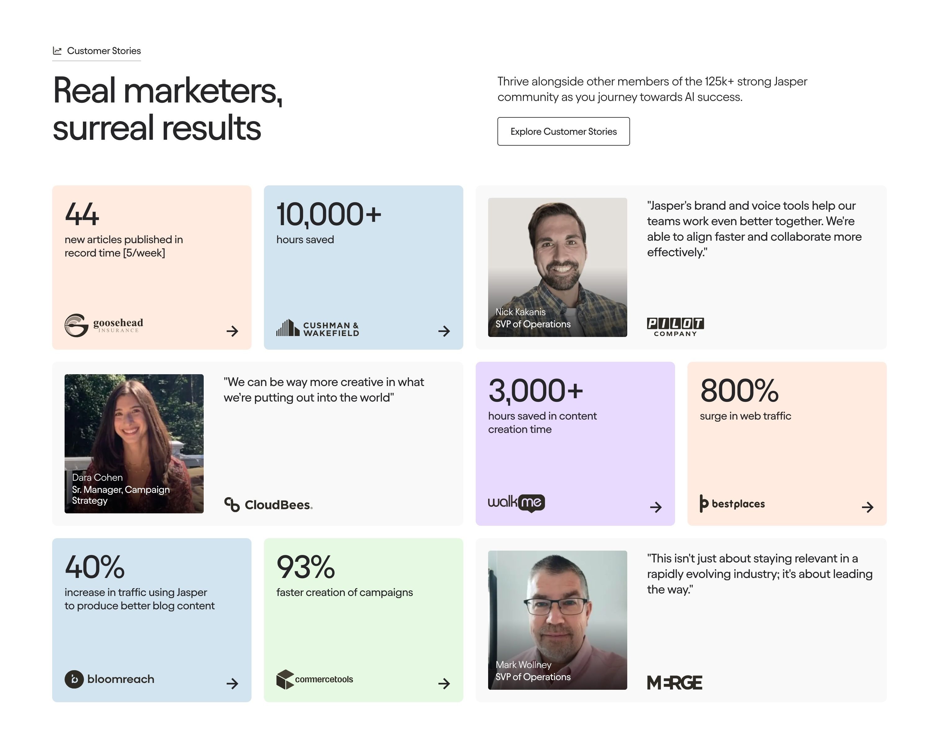Jasper — Testimonials