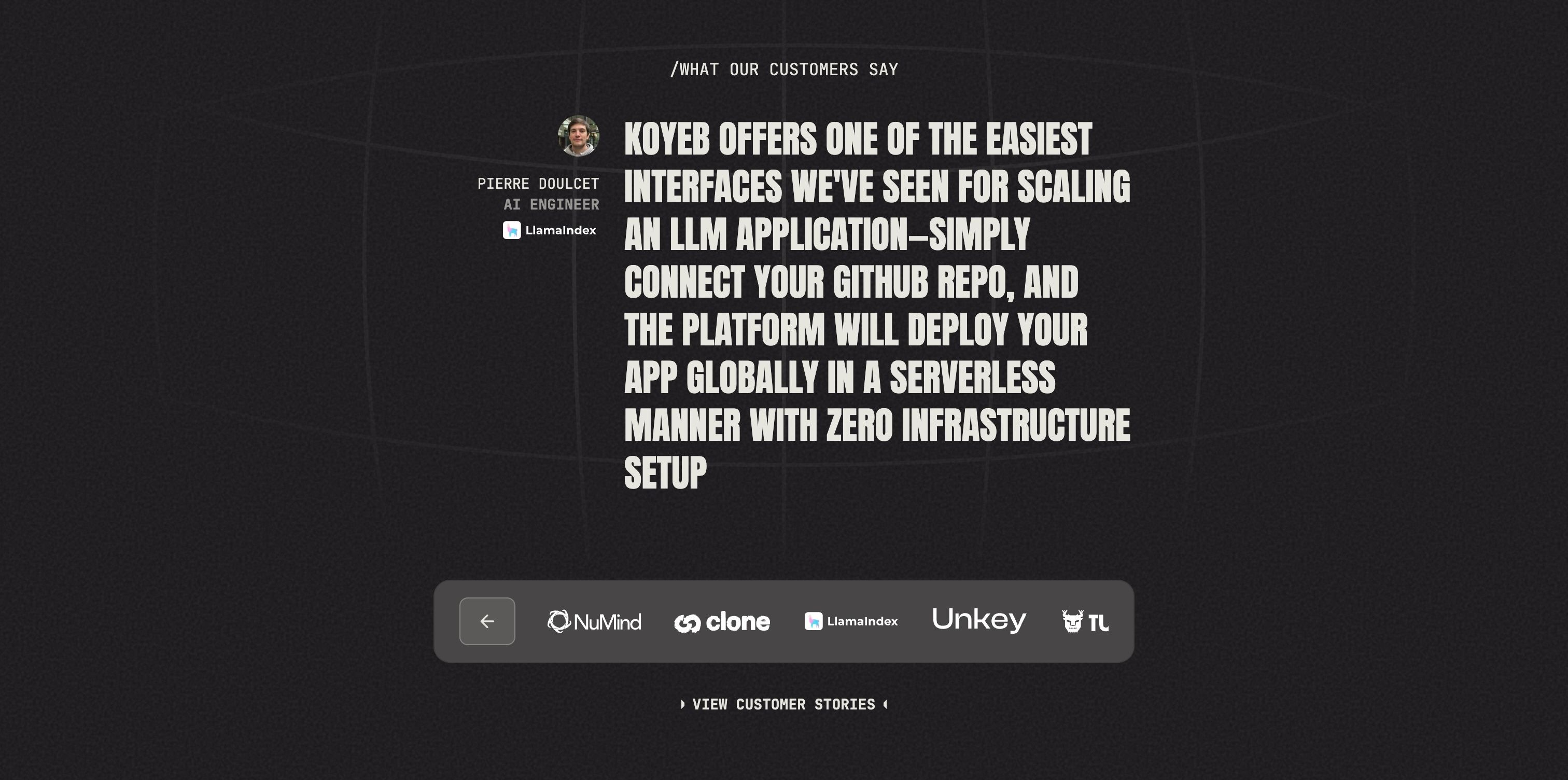 Koyeb — Testimonials