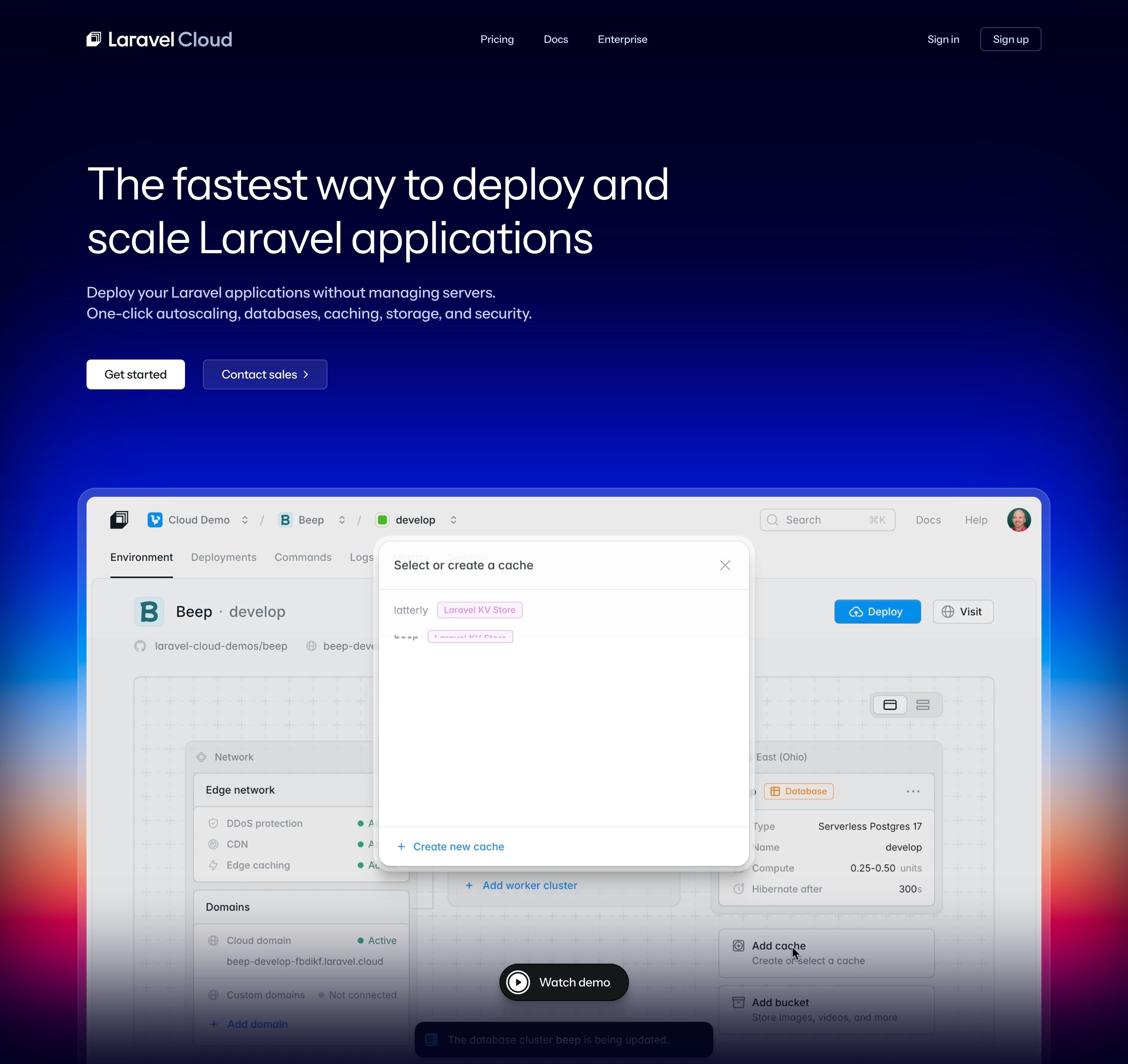 Laravel Cloud — Hero