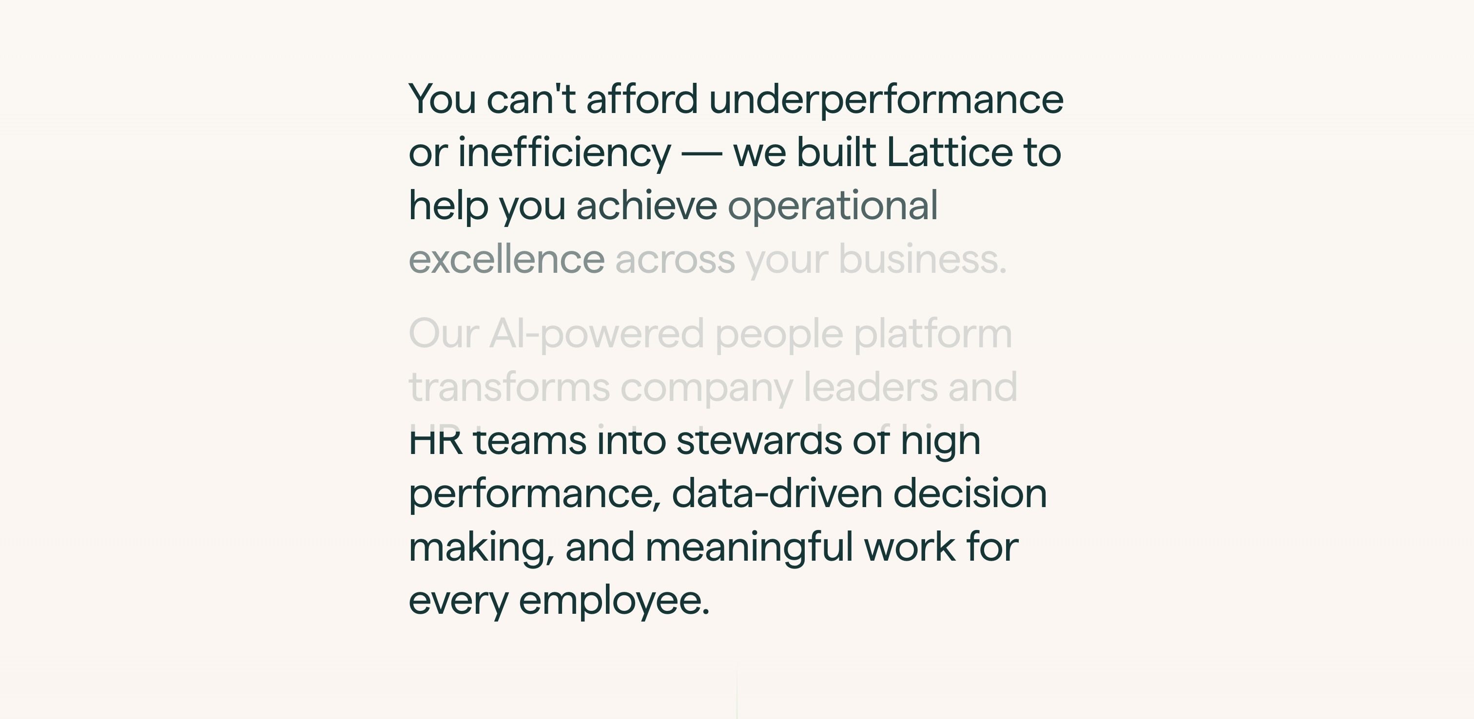 Lattice — Mission Statement