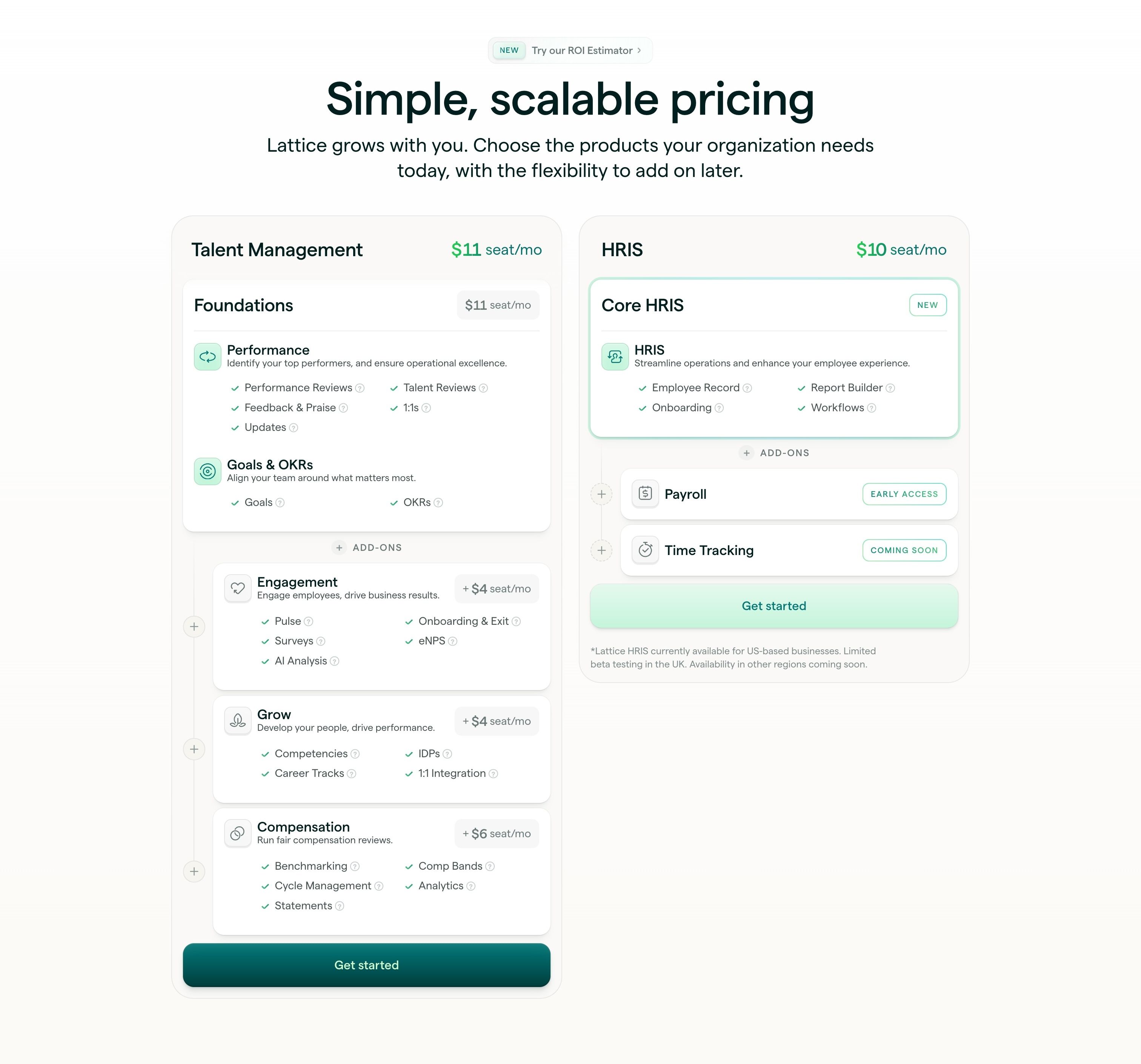 Lattice — Pricing