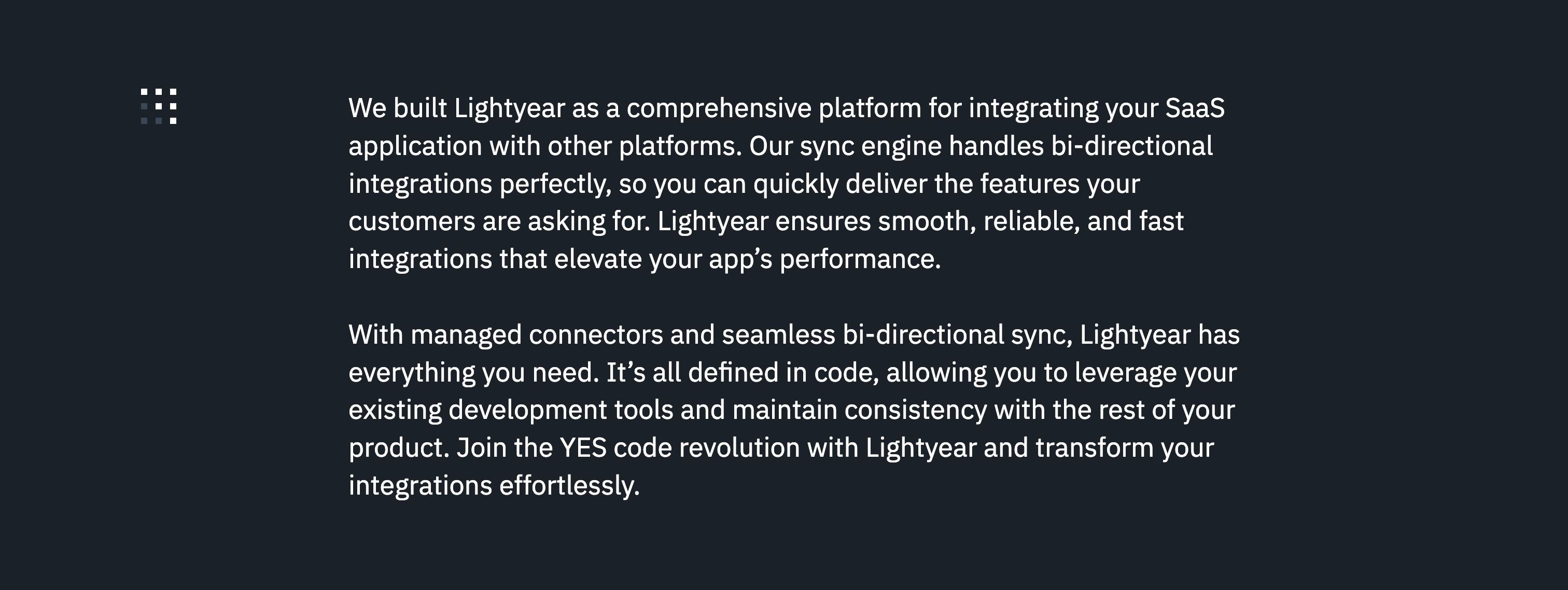 Lightyear — Mission Statement