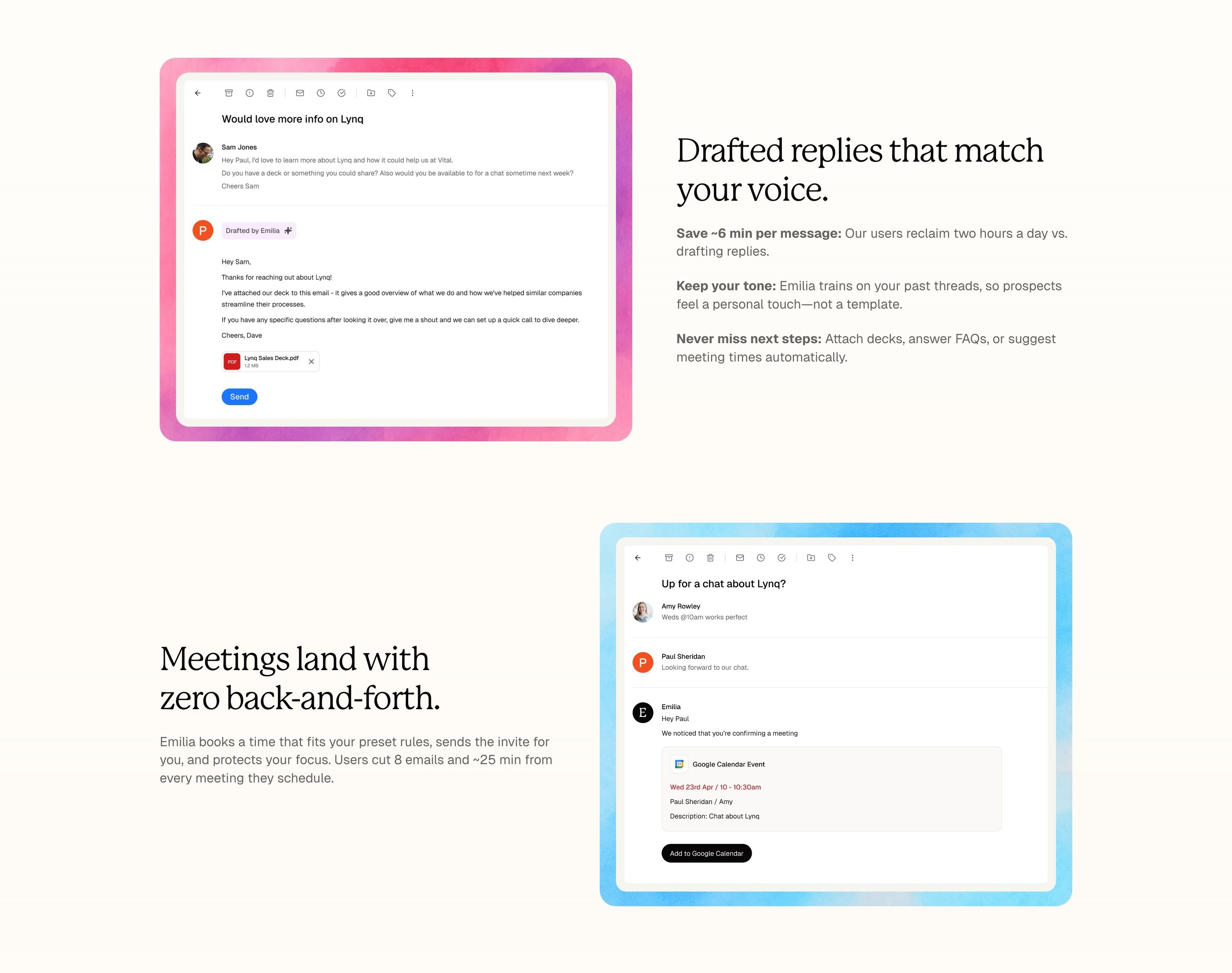 Lynq — Features
