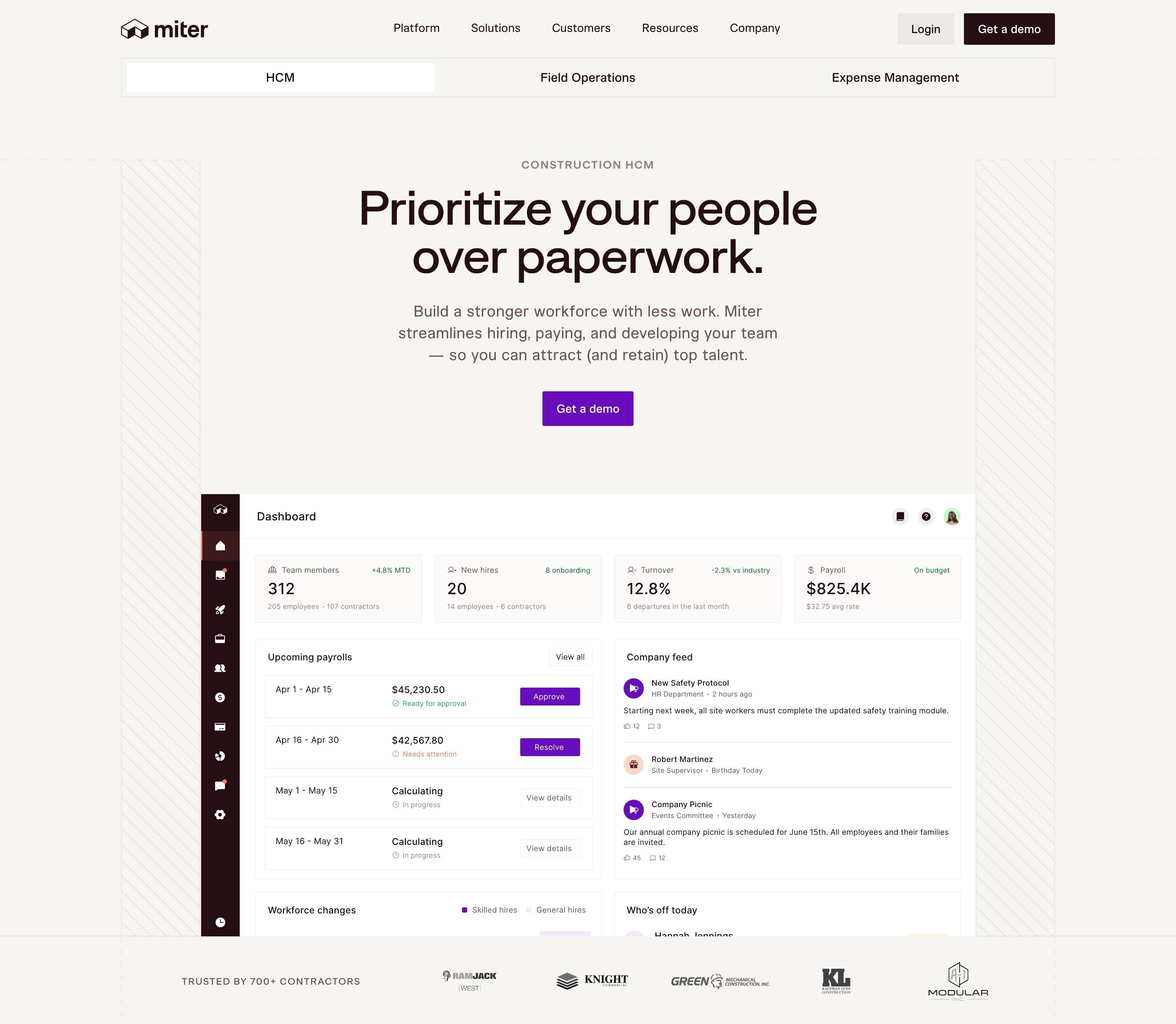 Miter — Hero