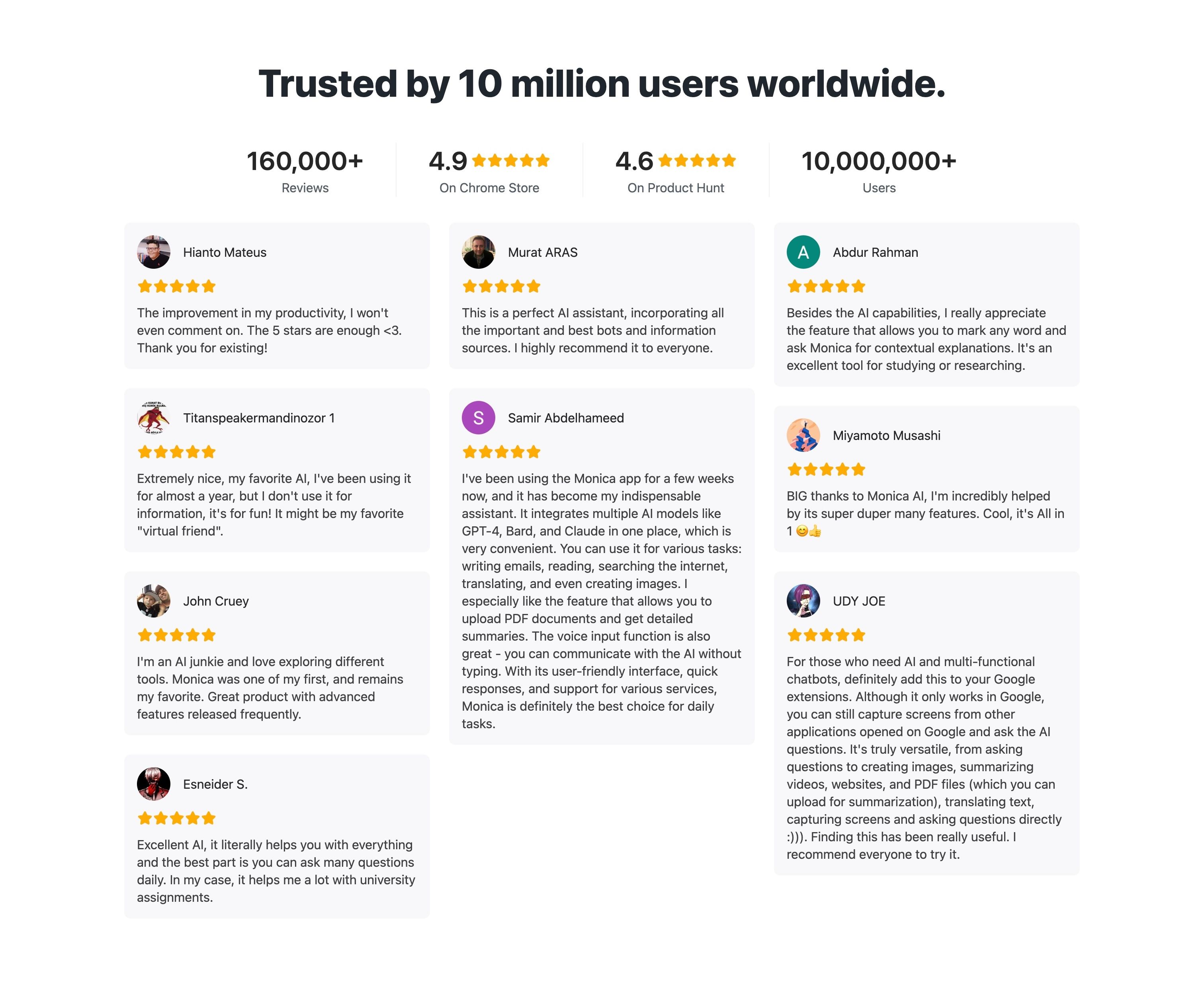 Monica — Testimonials