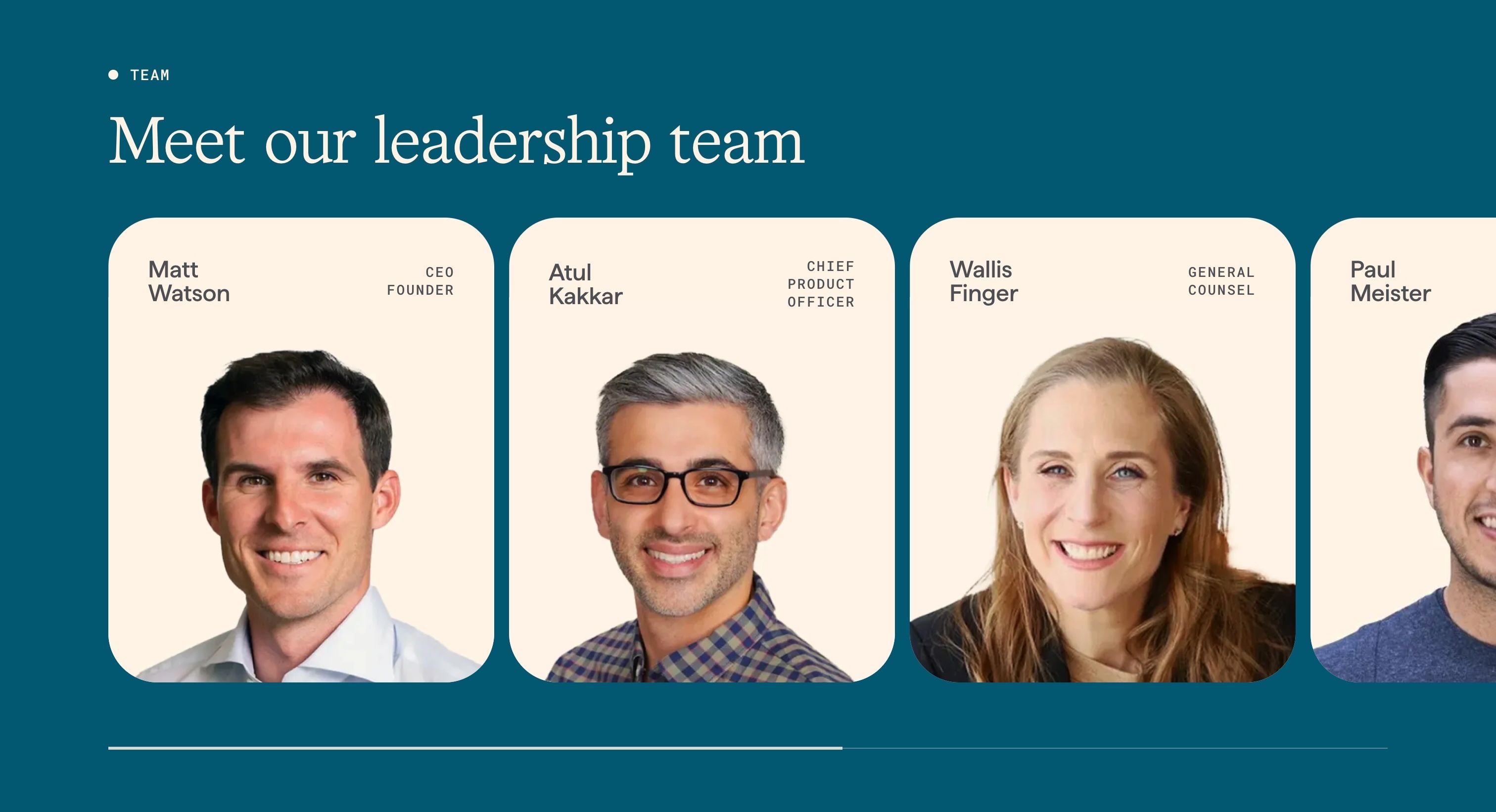 Origin — Team