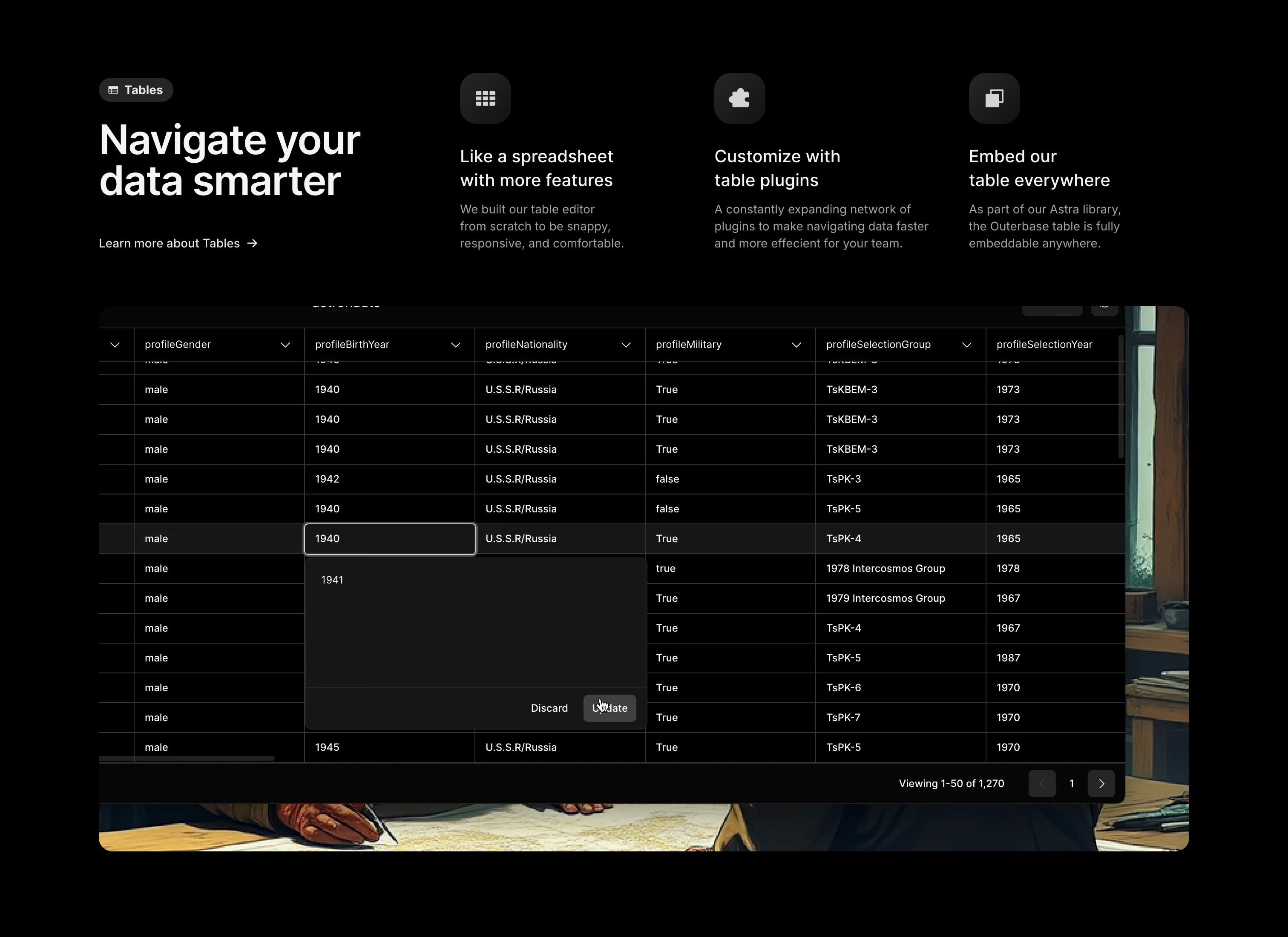 Outerbase — Features