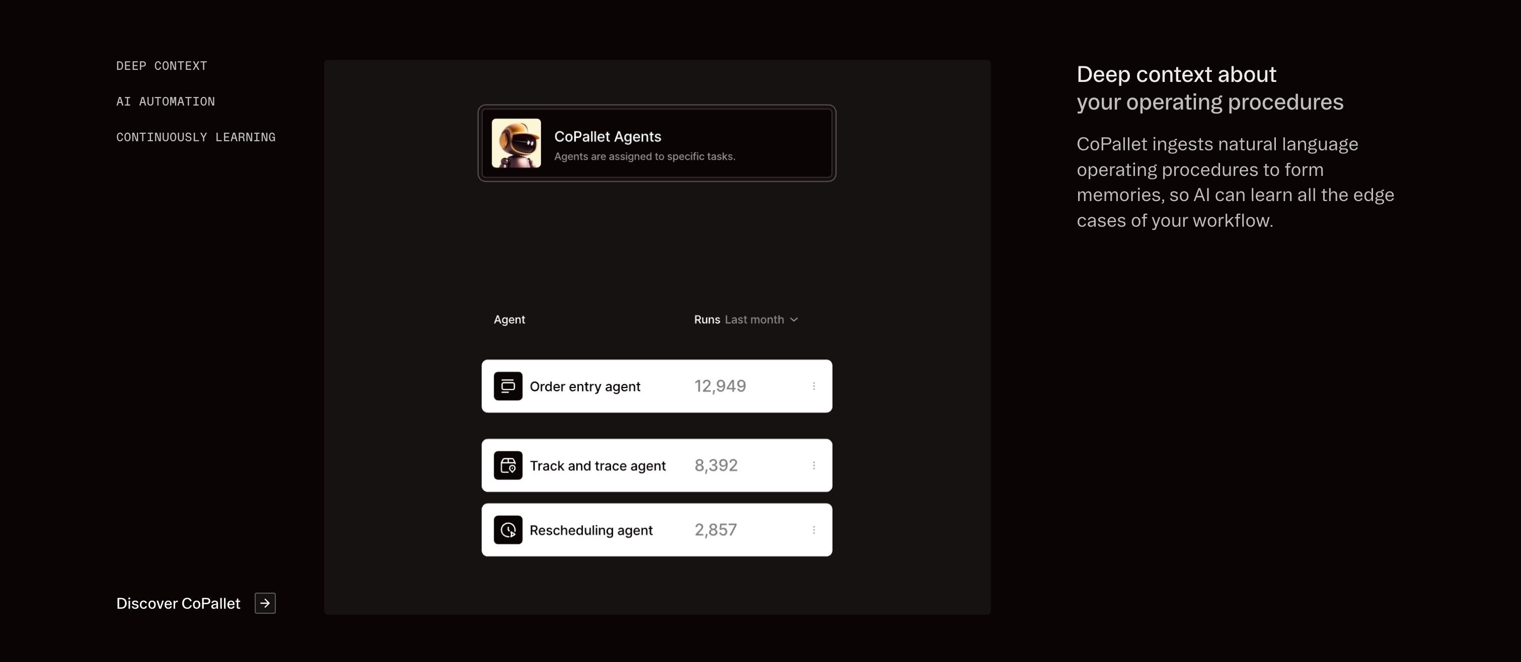 Pallet — Features