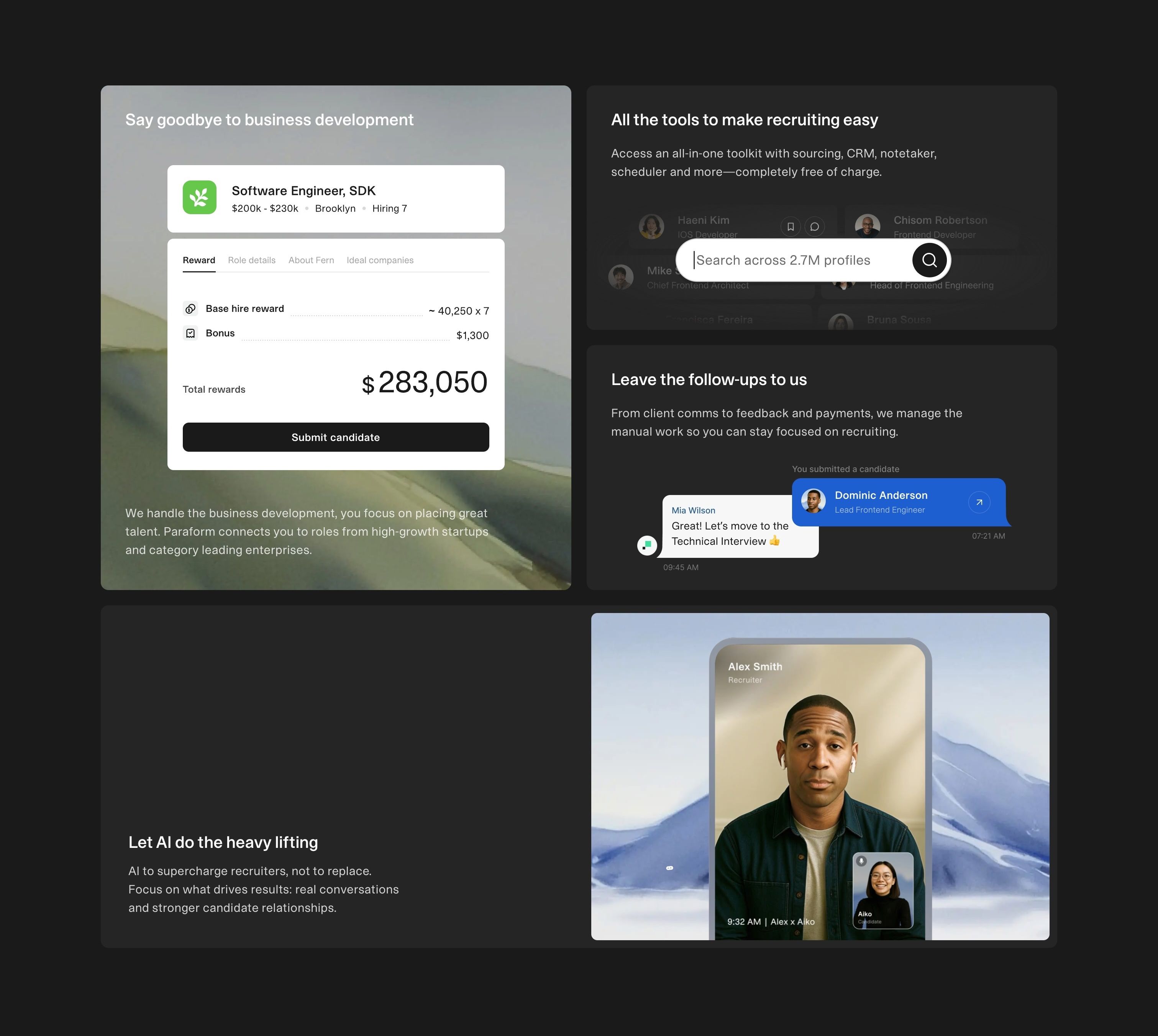 Paraform — Features
