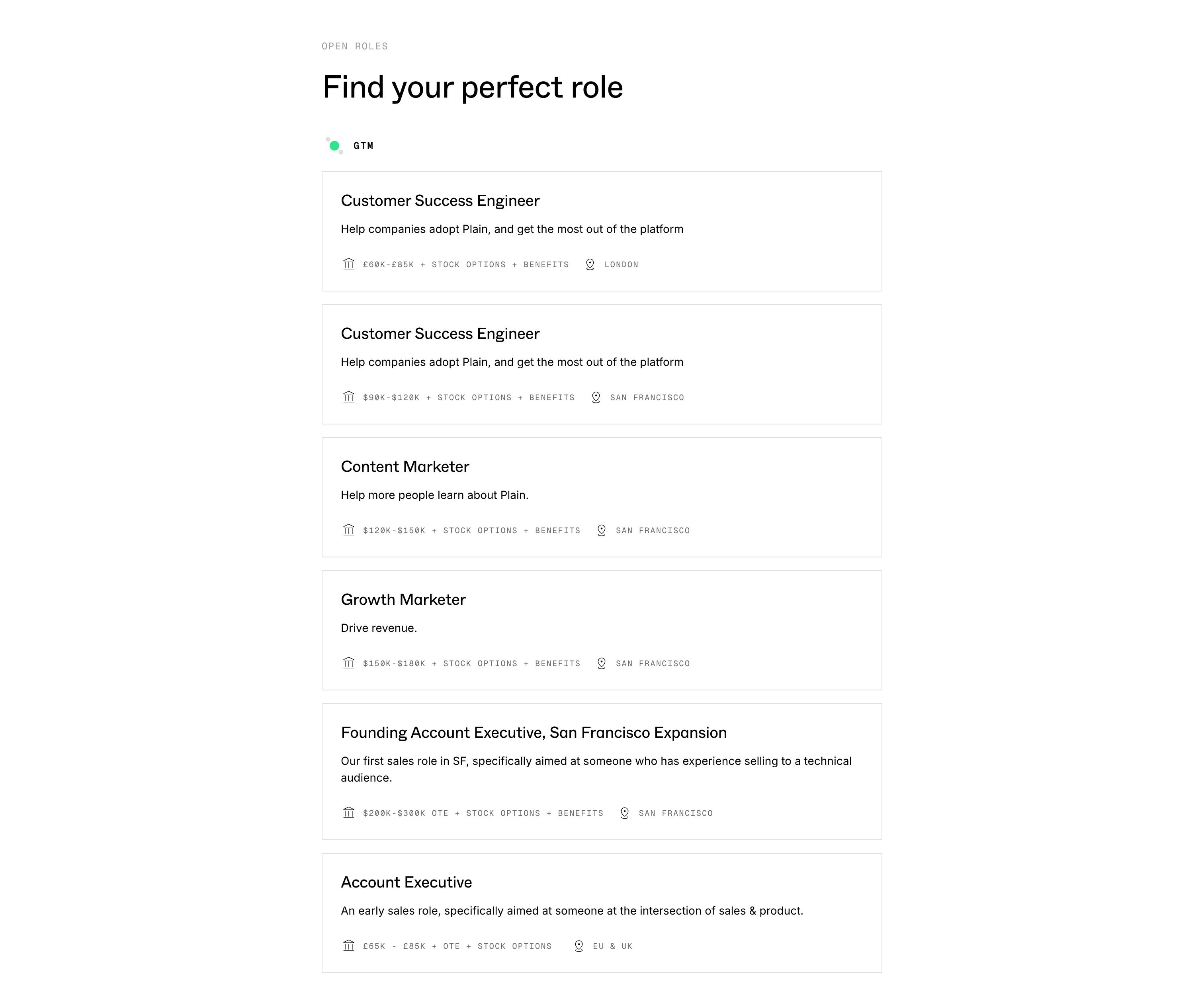 Plain — Careers