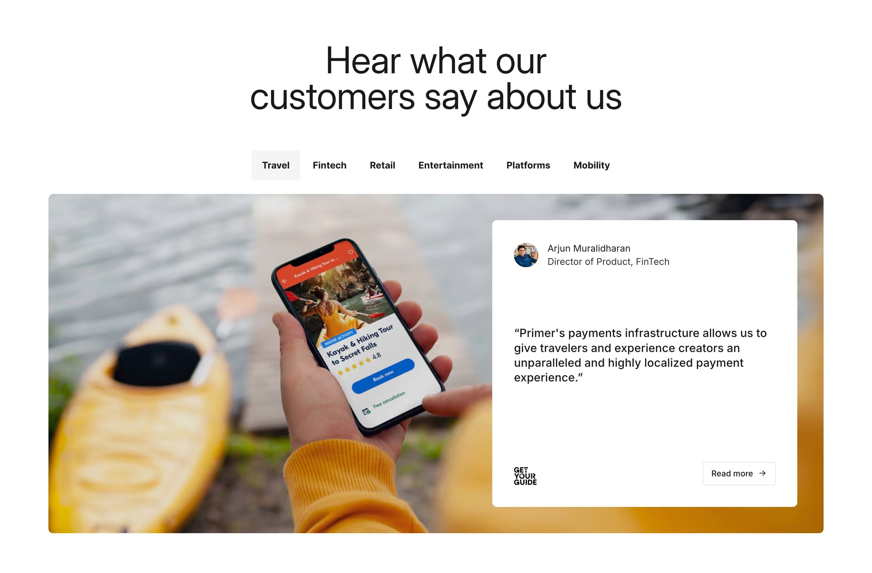 Primer — Testimonials