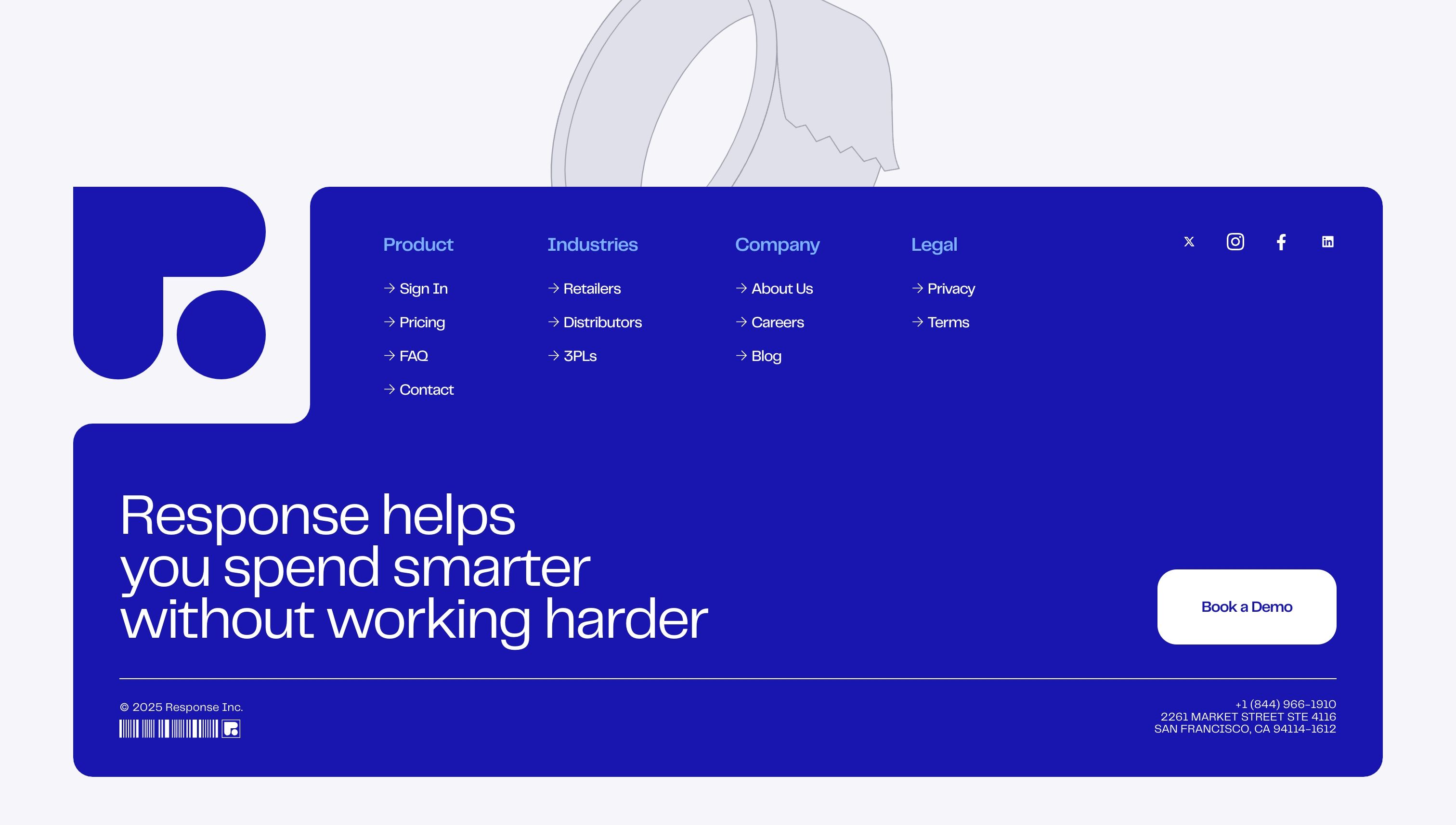 Response — Footer